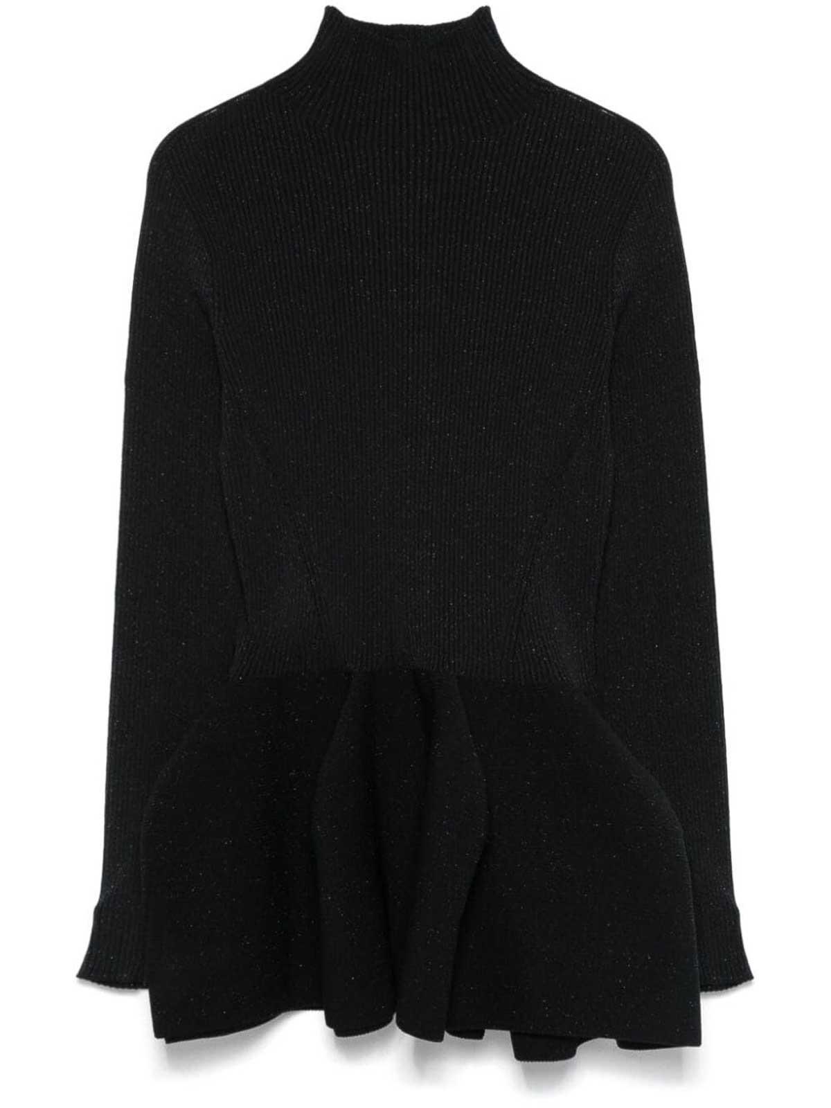 POTTERY GLITTER MOCKNECK TOP