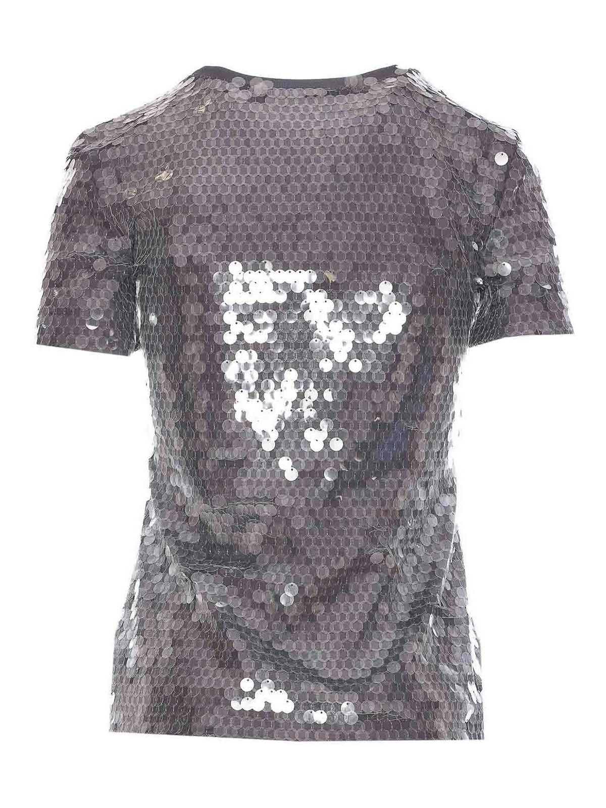 Tシャツ・カットソー SPORTMAX Women Tops 2512941062600 KIBBUTZ 005 Silver SPORTMAX Women Tops 2512941062600 KIBBUTZ 005 Silver