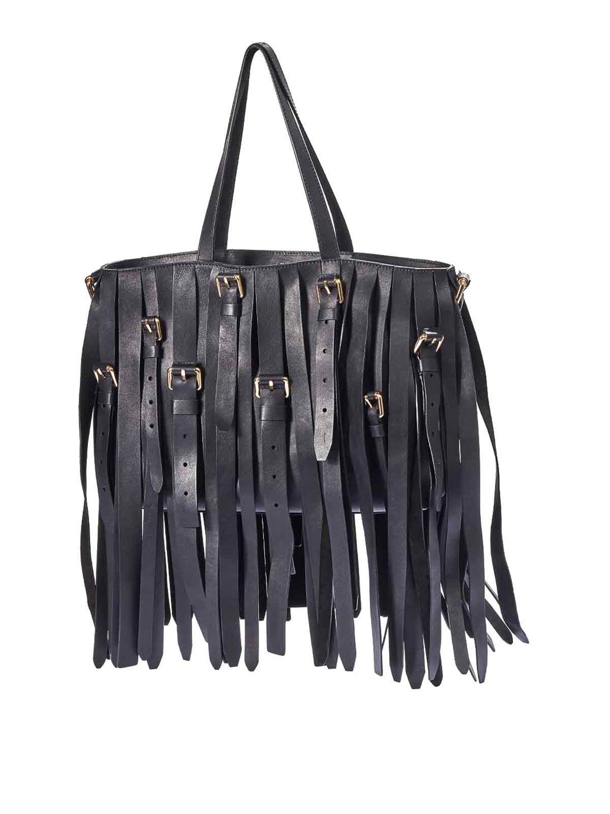 トートバッグ MOSCHINO Women Bags MC4251PP0MOR100A NERO Black Moschino Metallic-top Handle Shoulder Bag | Black | FARFETCH