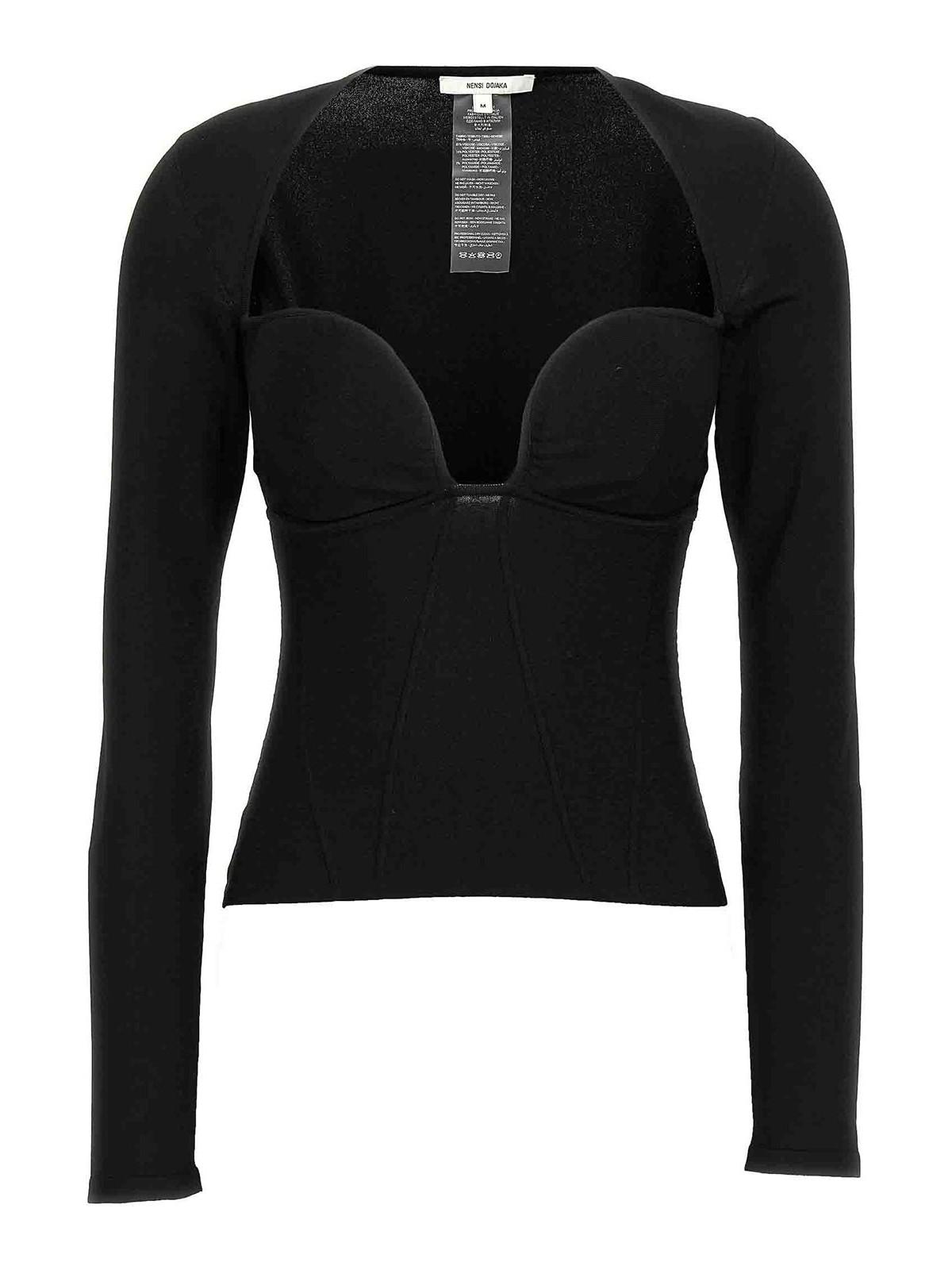 Tシャツ・カットソー NENSI DOJAKA Women Tunic Tops NDSS25TOP084BLACK Black Nensi Dojaka Tops for Women | Online Sale up to 88% off | Lyst