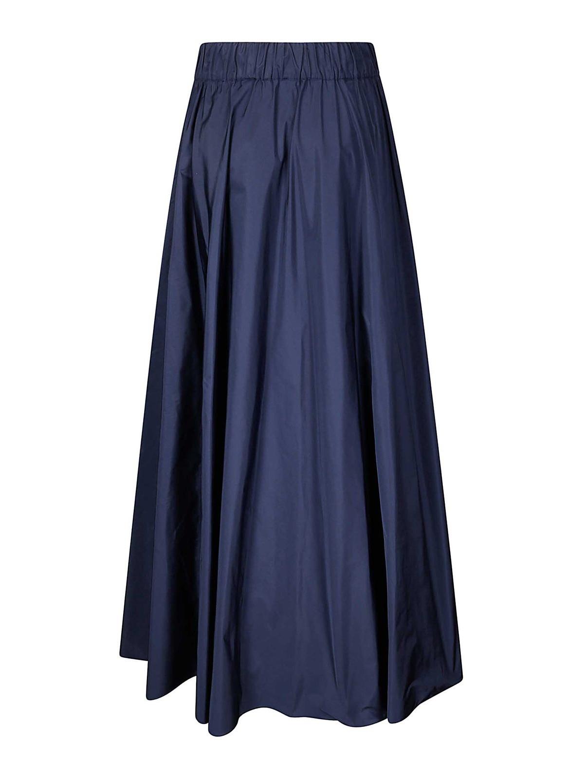 スカート PAROSH Women Long Skirts D621140PIMPY046 Blue P.A.R.O.S.H. Skirt - Blue - Women | D621140PIMPY046 | thebs.com