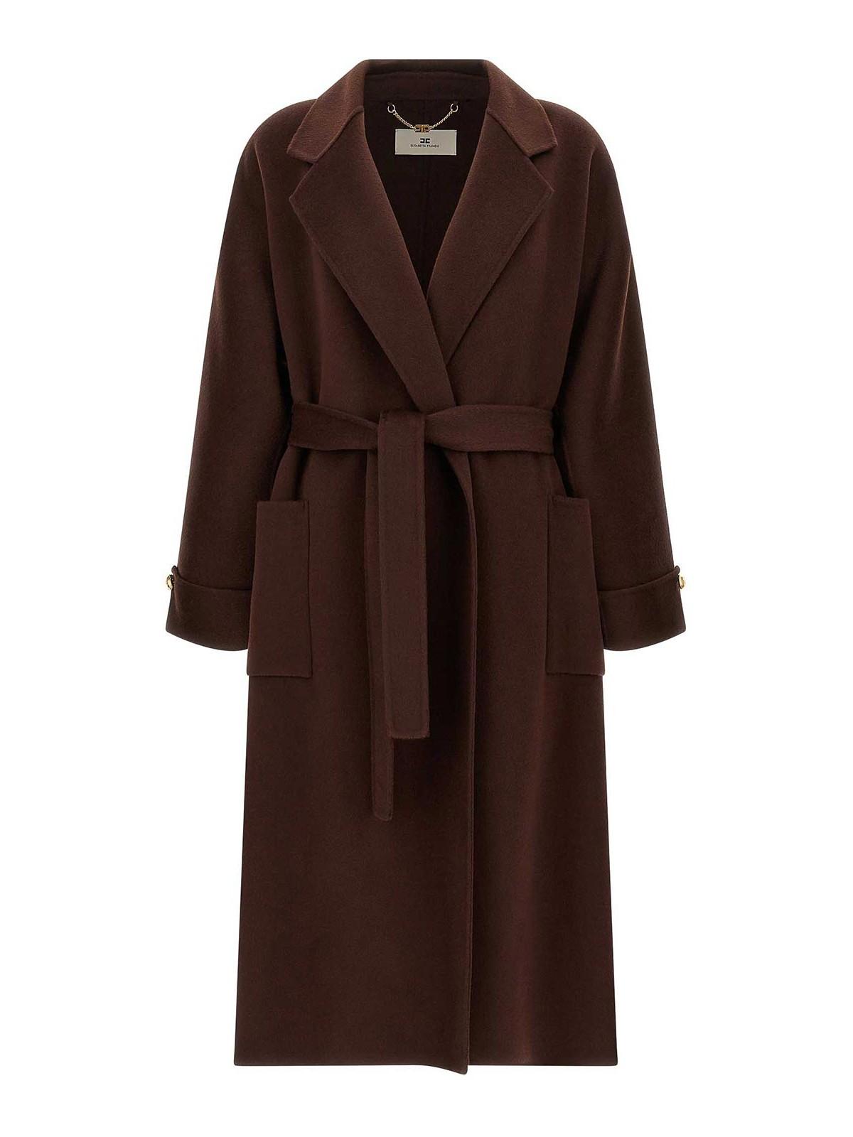 ELISABETTA FRANCHI ロングコート CP5003717 40 ELISABETTA FRANCHI ロングコート CP5003717 40