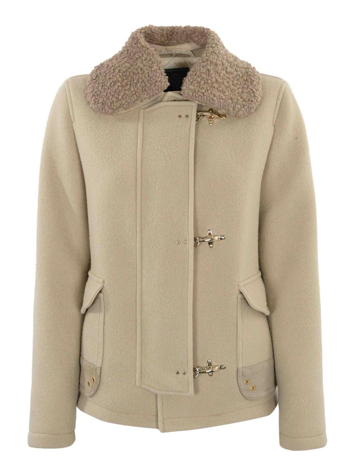 ジャケット Fay 3-hook wool jacket Fay 3-hook Jacket With Fringes | italist