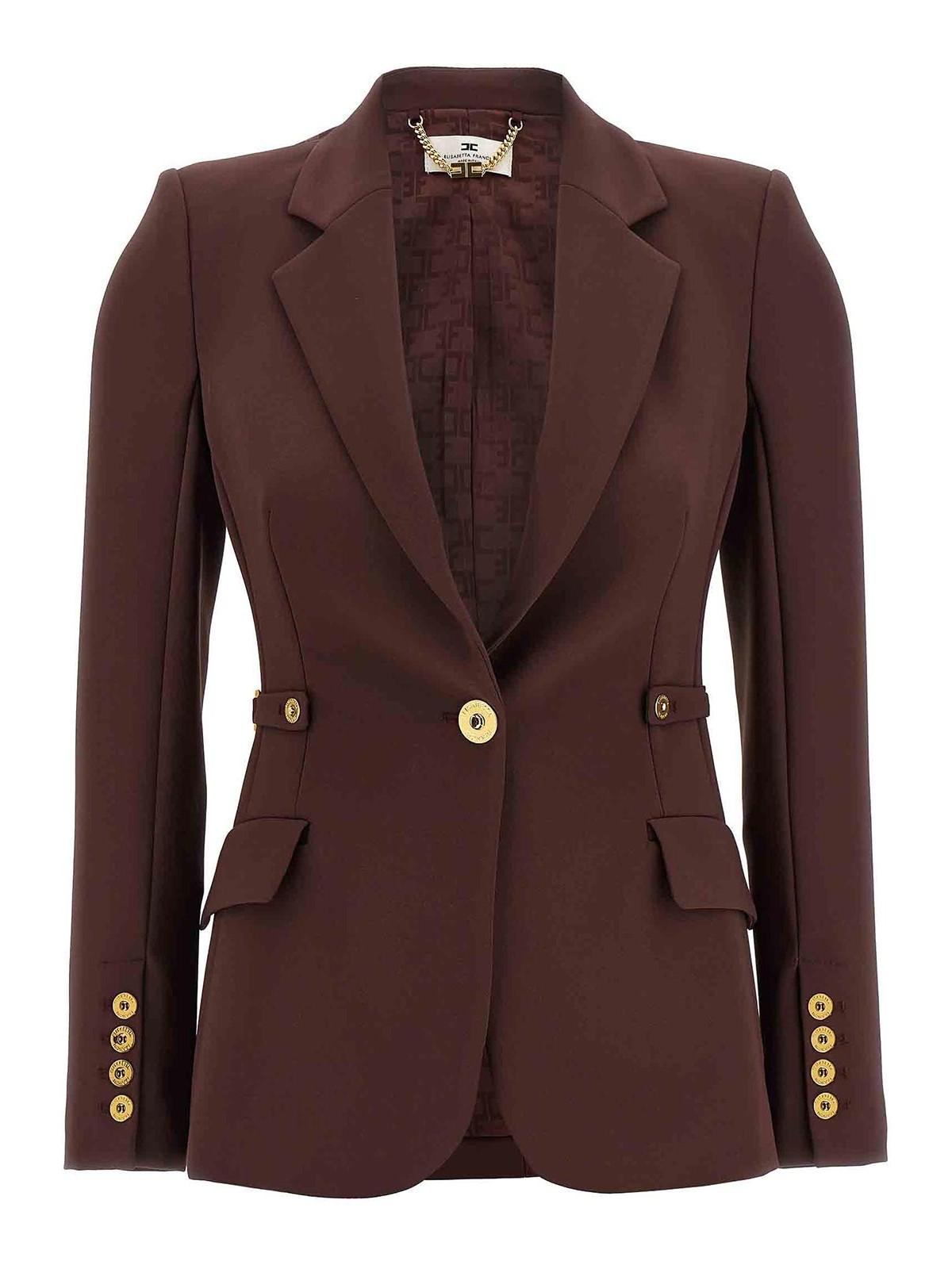 【ELISABETTA FRANCHI】ブラック ダブルブレスト ブレザー 27594322_57394531_600.jpg