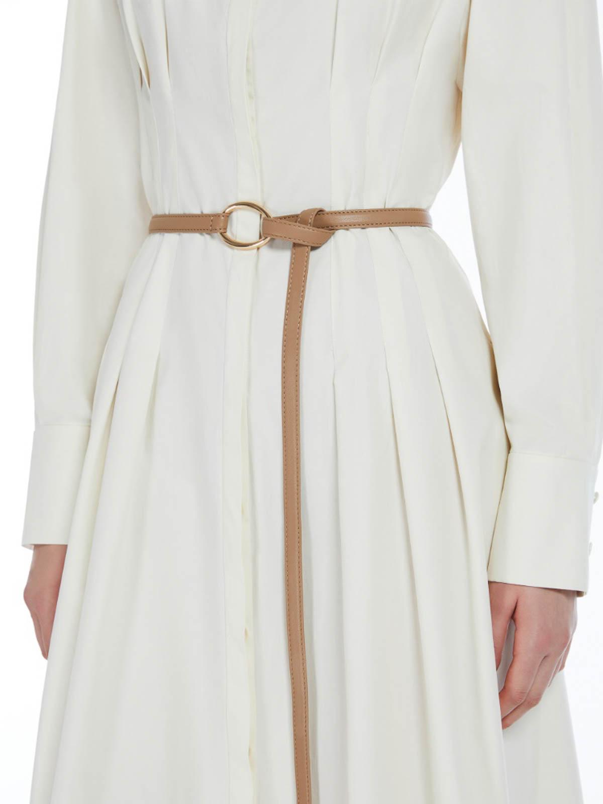 Max Mara Orvieto Cotton Shirt Dress in White | Lyst