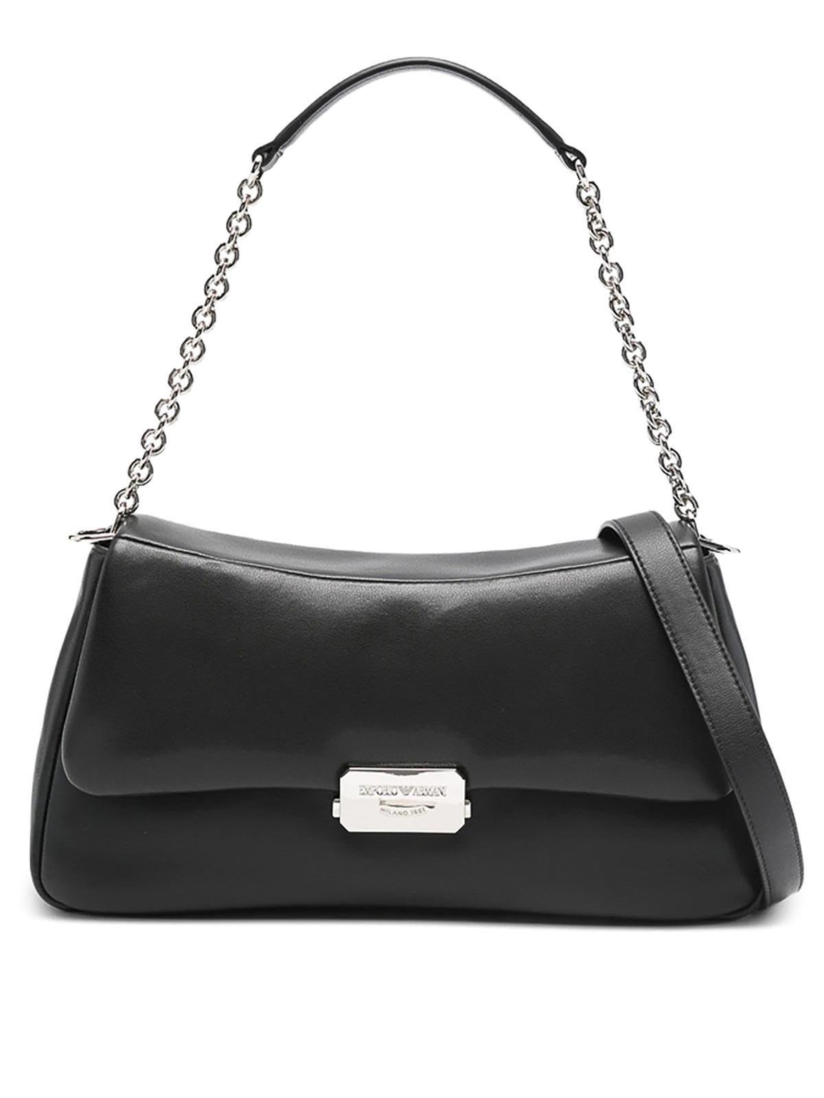 バッグ 00s EMPORIO ARMANI leather shoulder bag Emporio Armani 2000s Aged Leather Shoulder Bag – Known Source