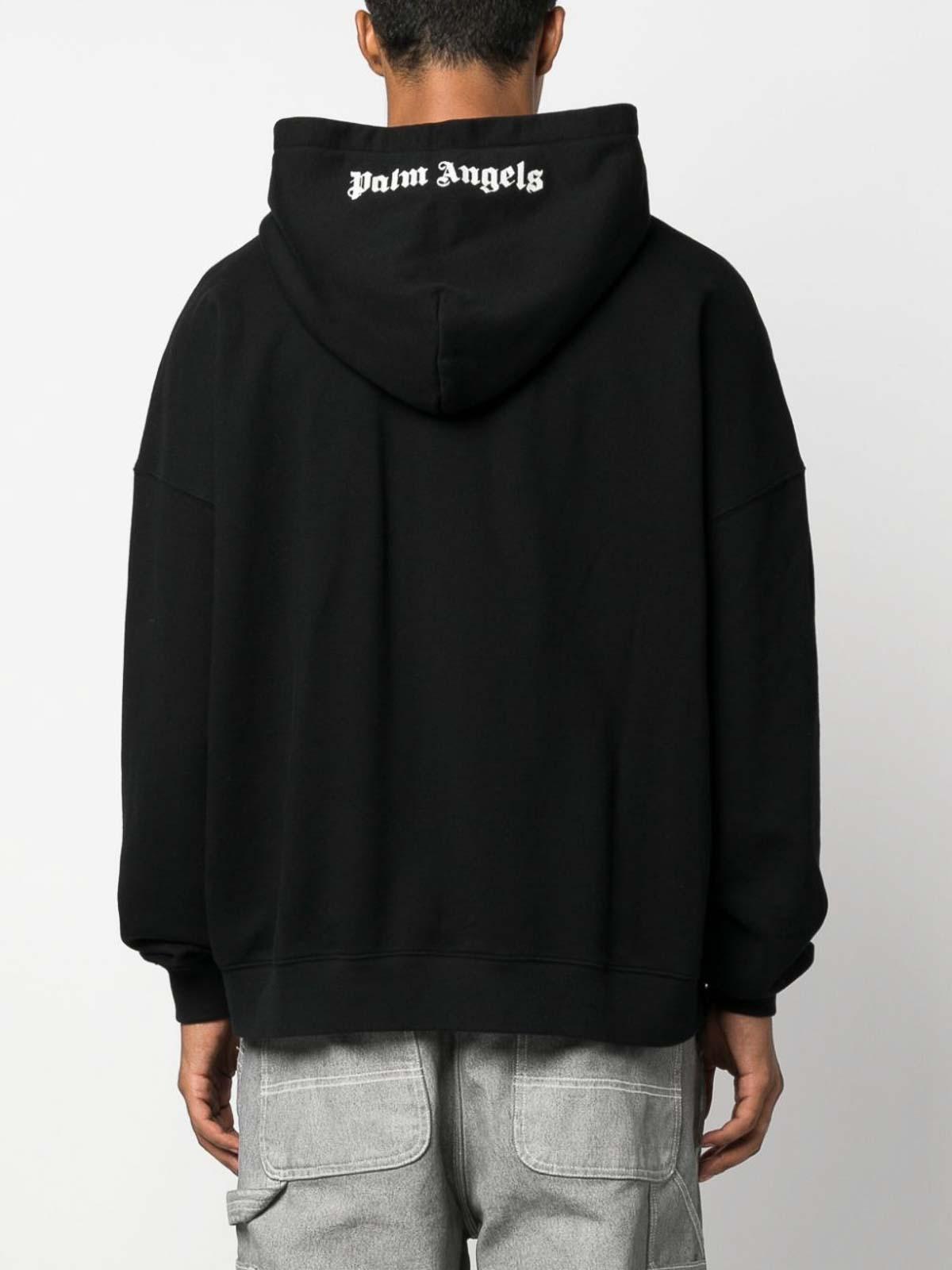 Palm angels black sweatshirt sale