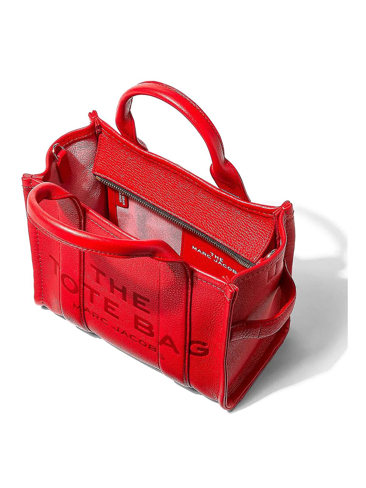 Marc Jacobs The Leather Crossbody Tote Bag in Red | Lyst UK