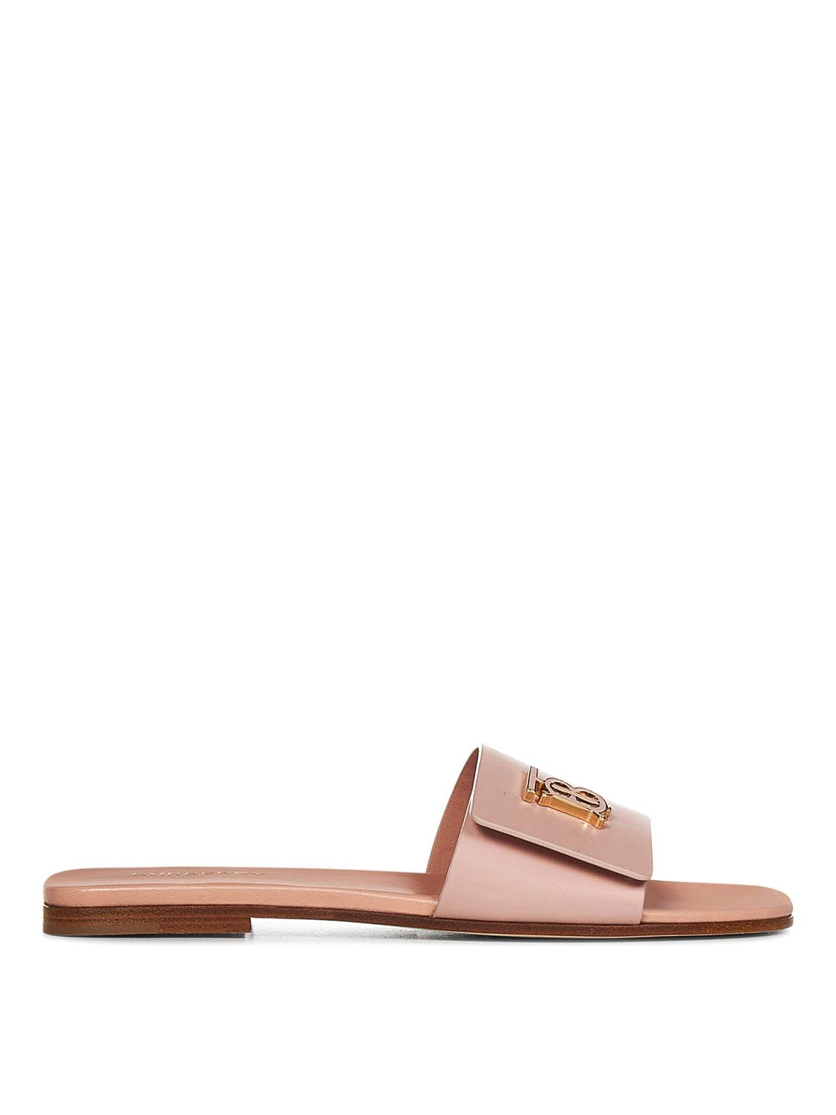 Burberry flat deals sandals