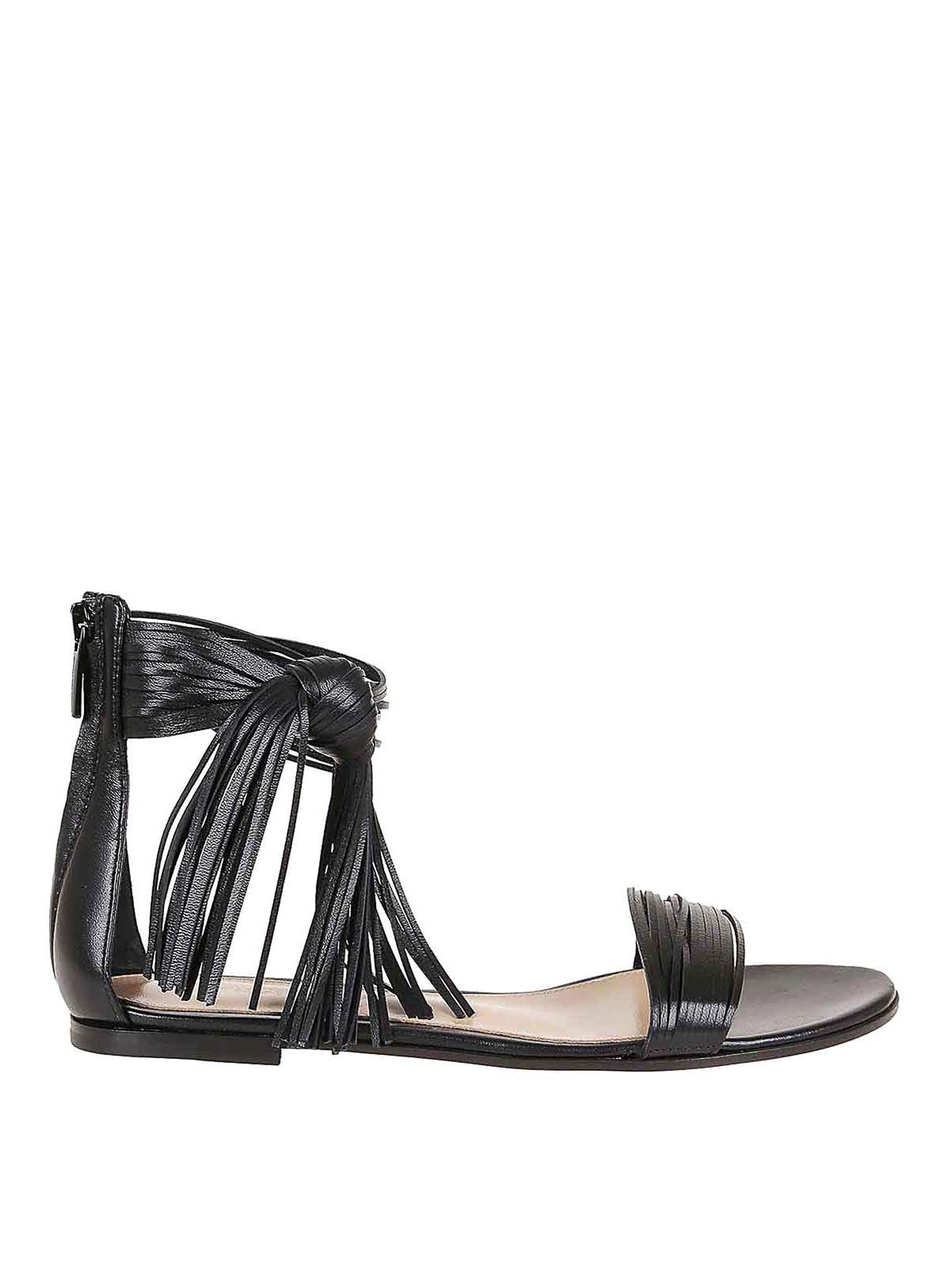シューズ・サンダルその他 GIANVITO ROSSI Woman Flat sandals Black G3265910GOMNAP BLACK 27697951_58109745_600.jpg