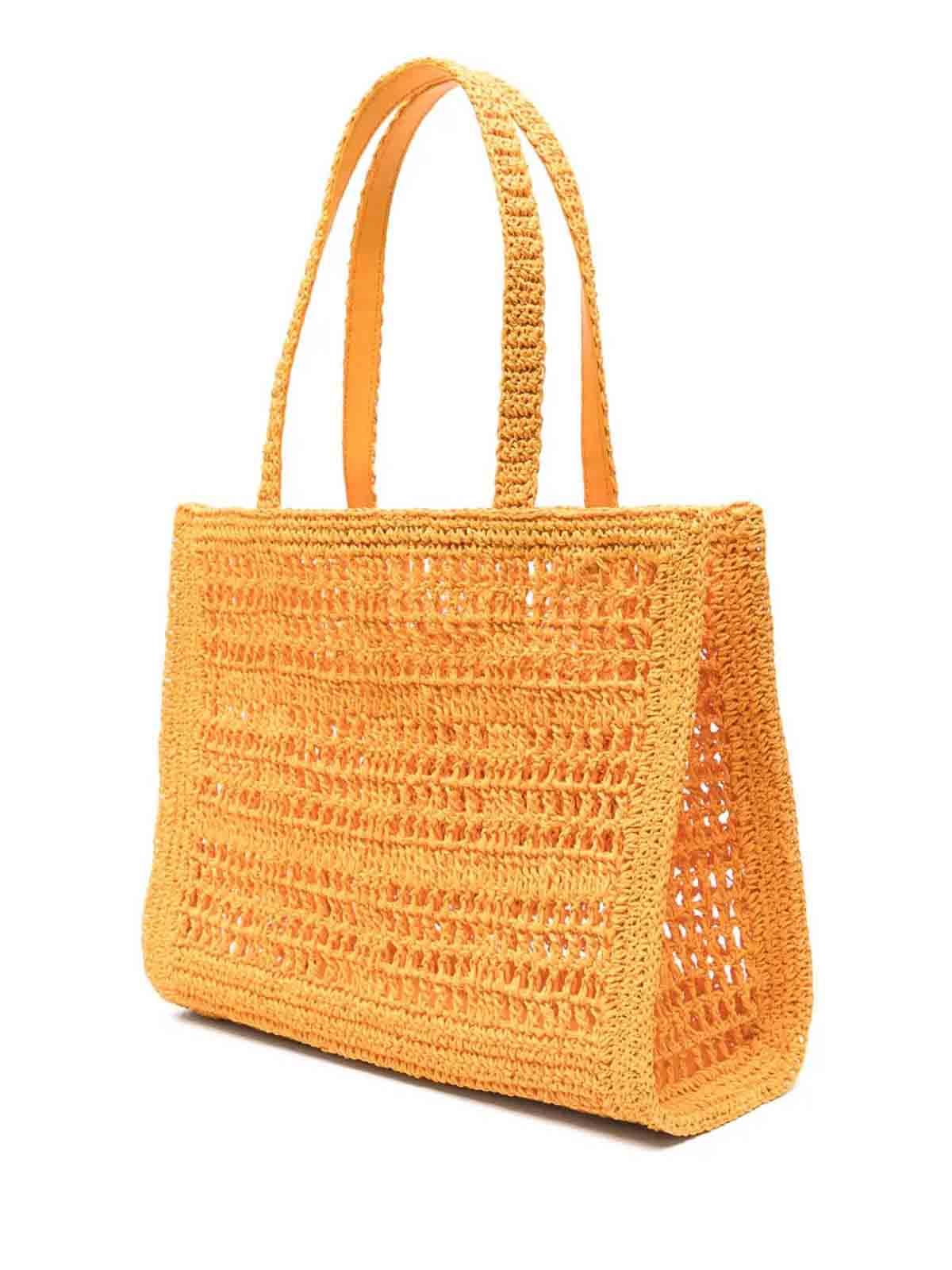 Tory Burch Ellaかごバッグ イエロー Tory Burch Ellaかごバッグ
