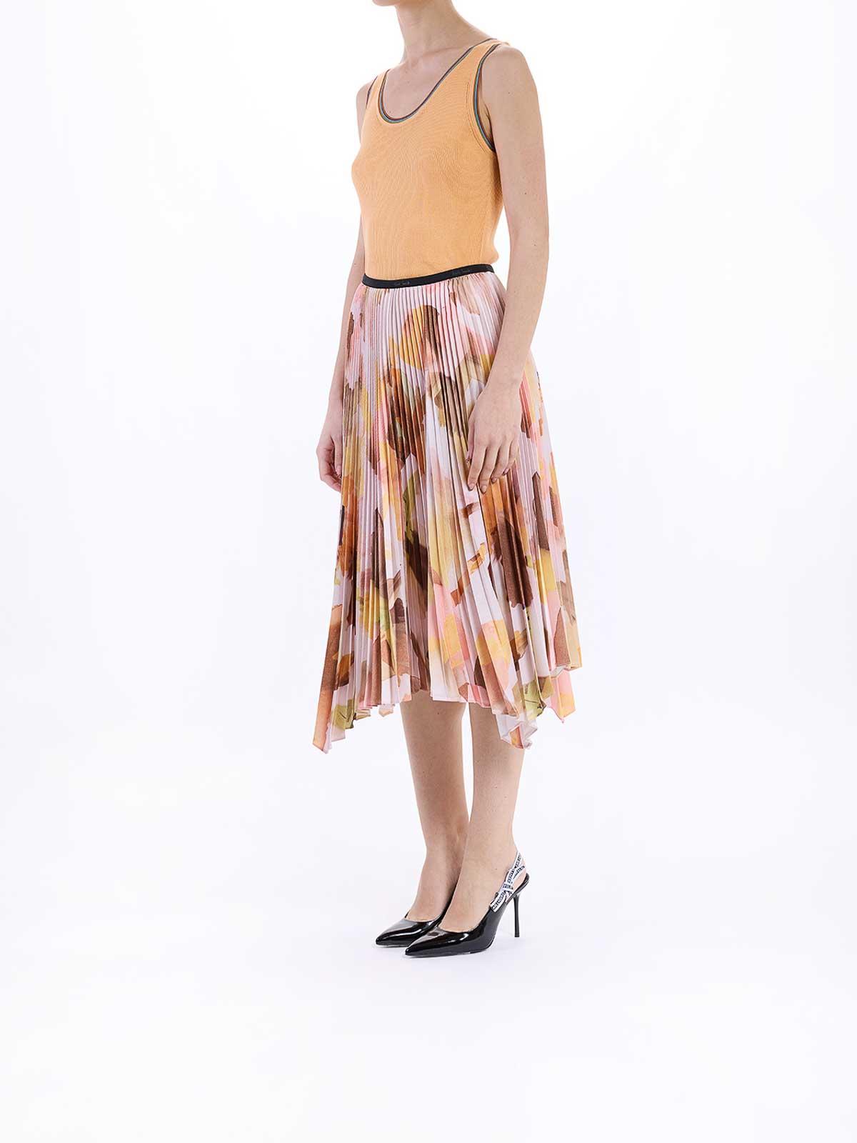 スカート PS By Paul Smith Skirts Women's Pleated 'Block Stripe' Skirt