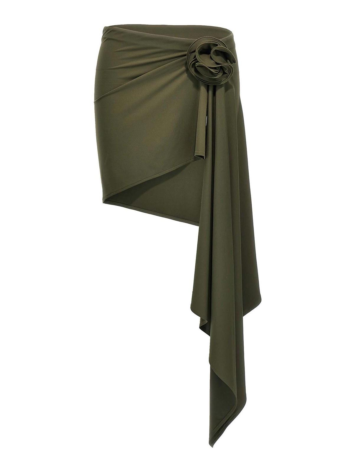 【関税込み】MAGDA BUTRYM '01' skirt Magda Butrym '01' Skirt in Green | Lyst