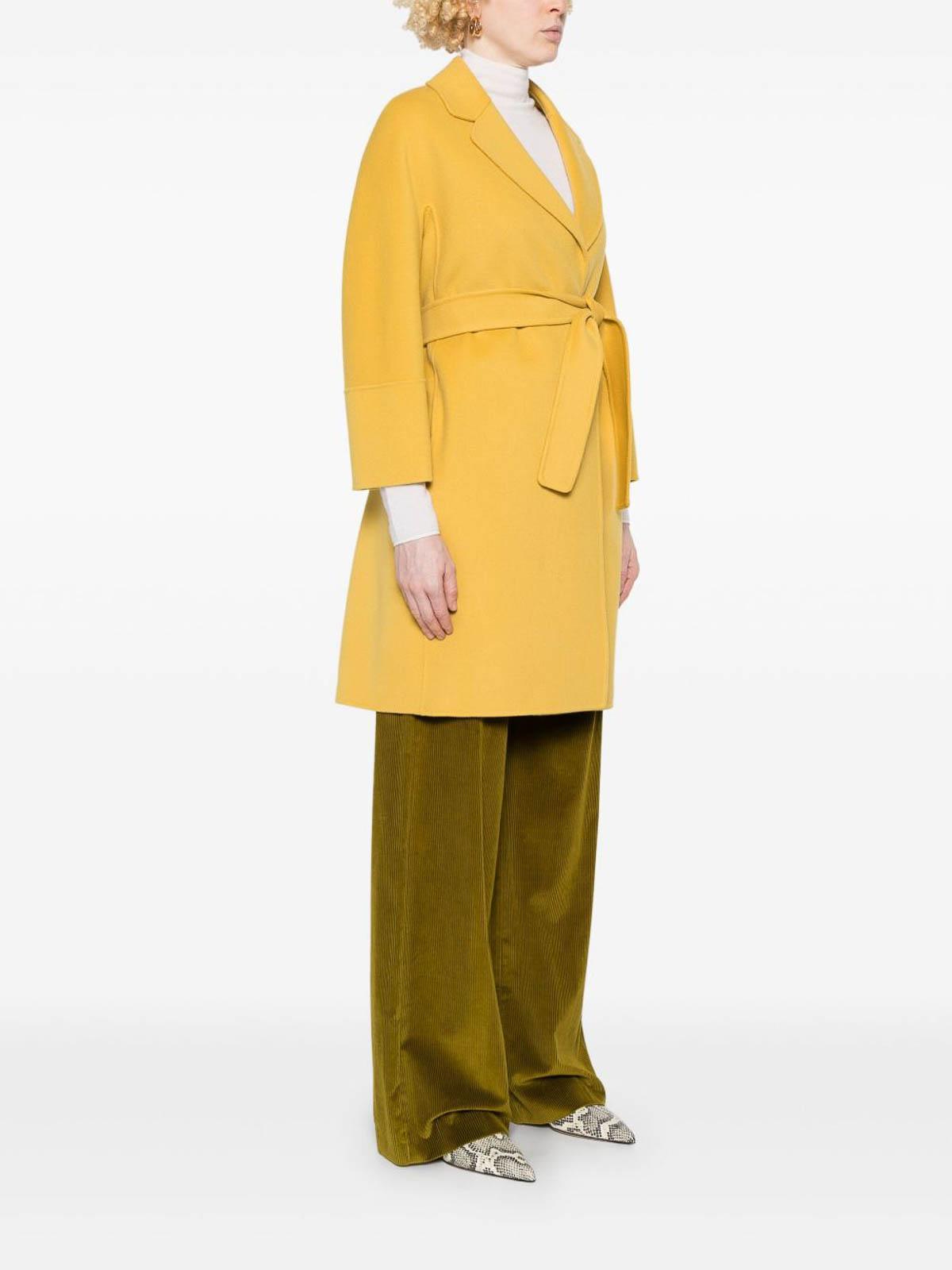 コート MAX MARA Women Coats 2519011101600ARONA 20 yellow Max mara yellow coat