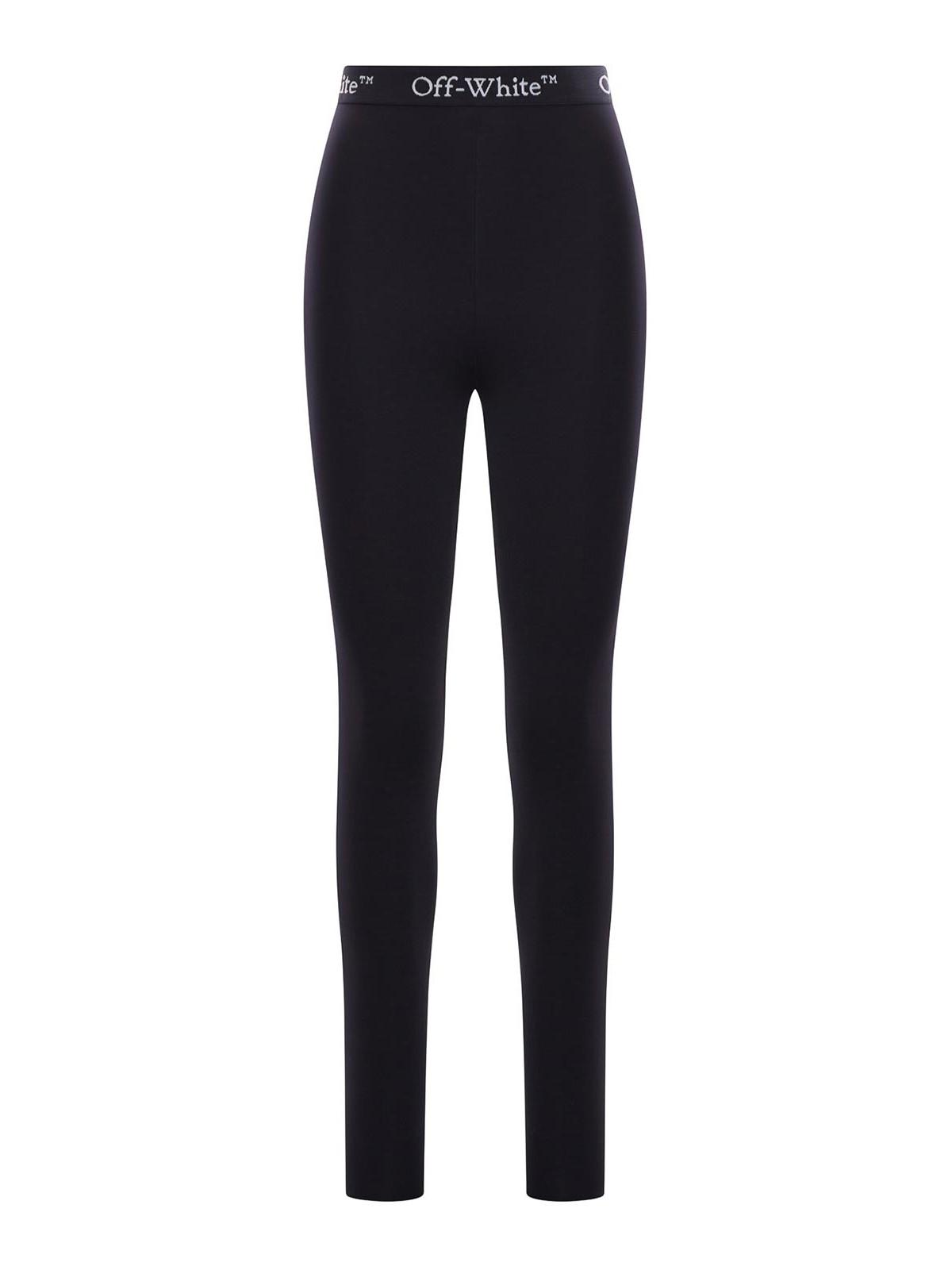 【関税&送料込】Off-White Leggings With Logo Off-White c/o Virgil Abloh Leggings for Women | Online Sale