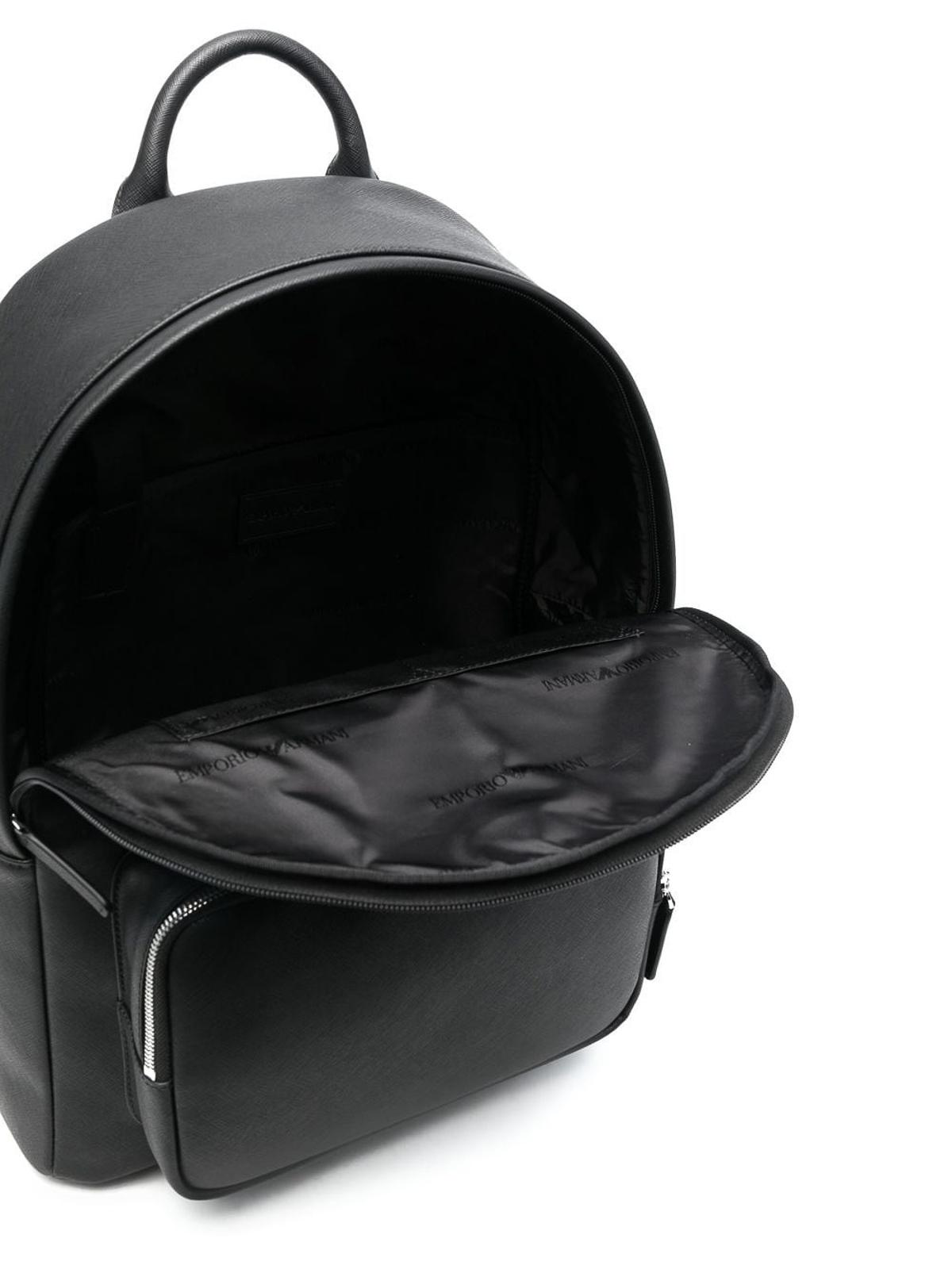 Armani leather backpack outlet