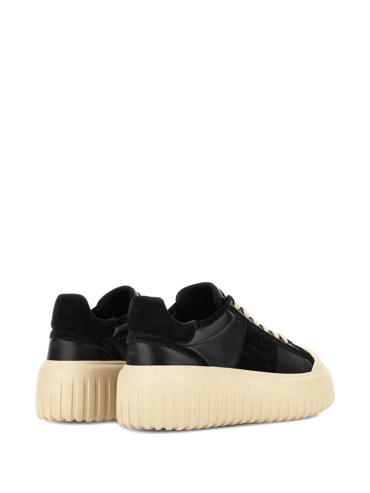 スニーカー Hogan Platform Sneakers With Black Accents Hogan Platform Sneakers With Black Accents - NWT