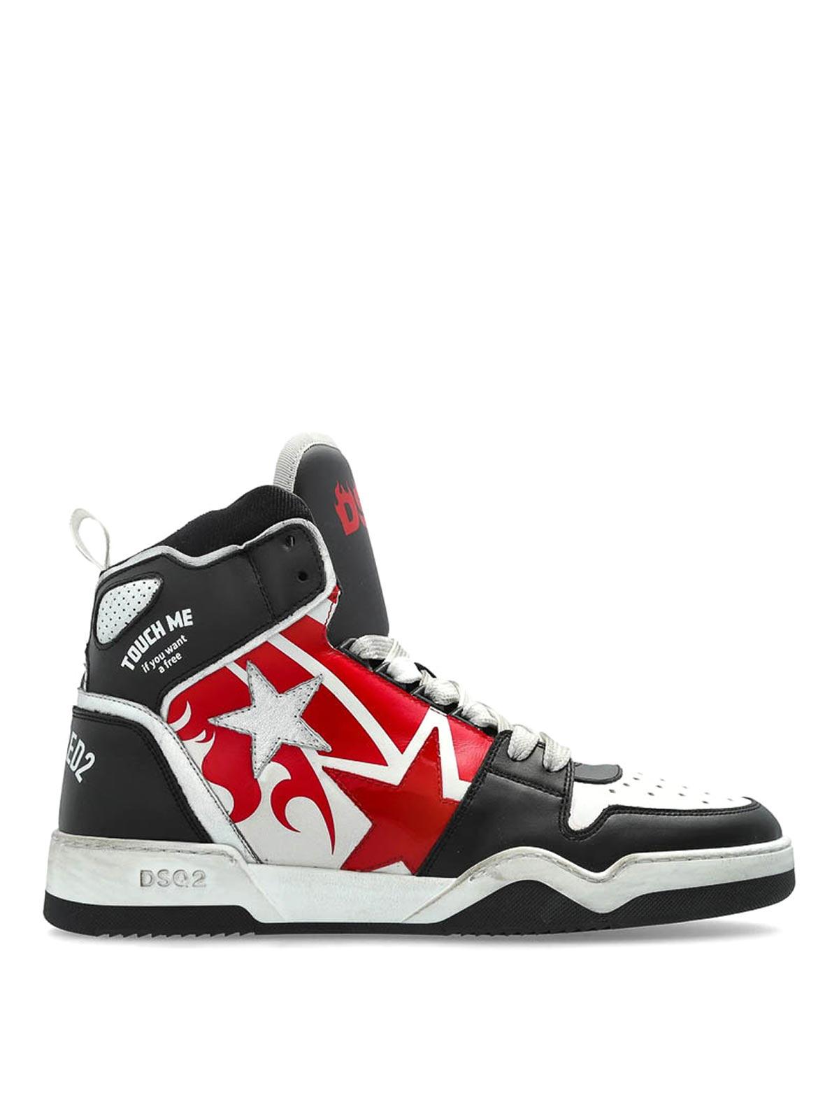 *DSQUARED2*デニム素材 ハイカットスニーカー 中古・古着通販】DSQUARED2 (ディースクエアード) ハイカット