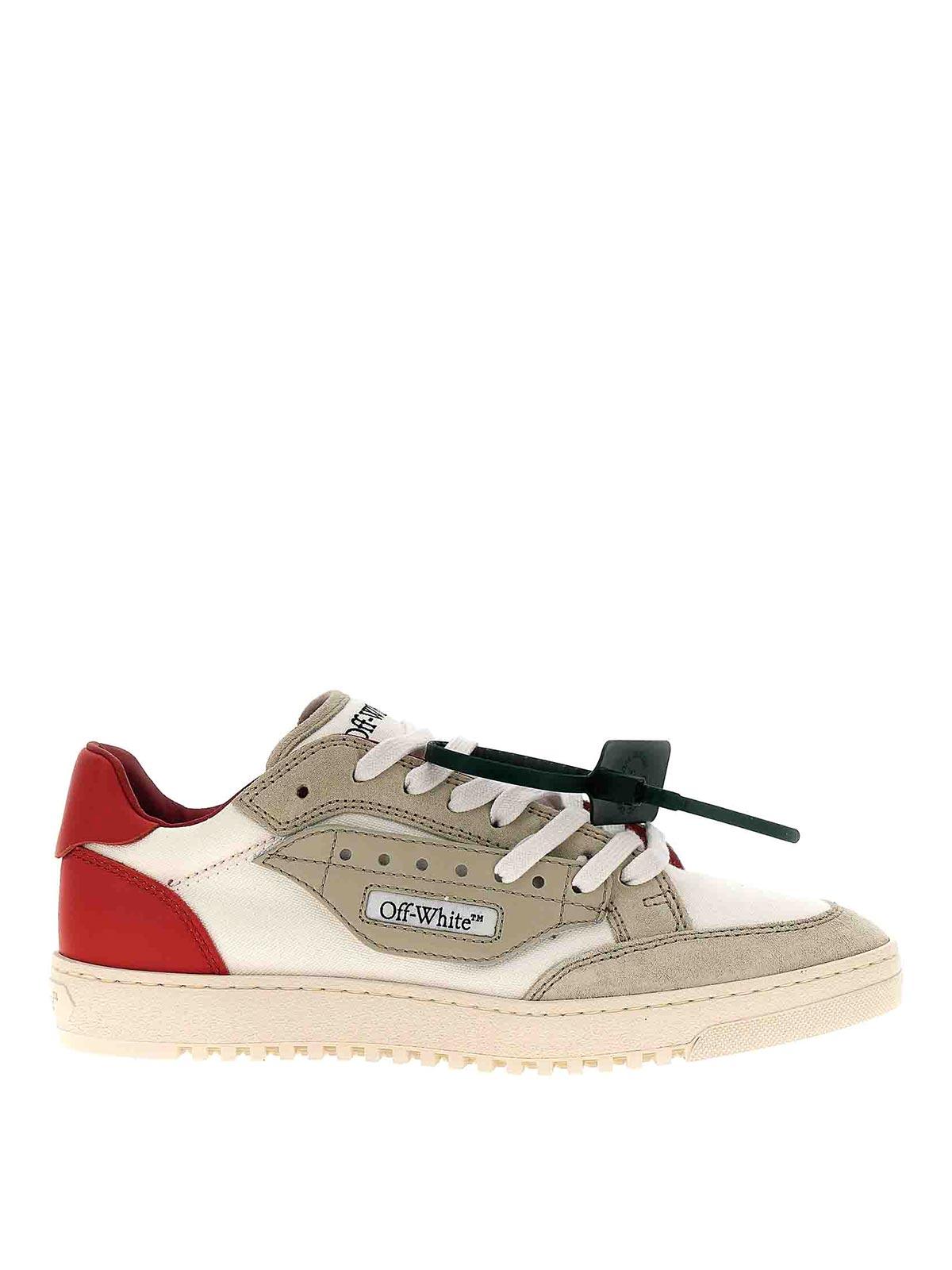 Off white deals red sneakers