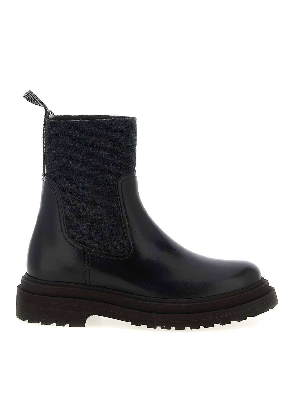 ショートブーツ・ブーティ BRUNELLO CUCINELLI Precious Loop Detail ankle boots Brunello Cucinelli Precious Loop Detail Ankle Boots
