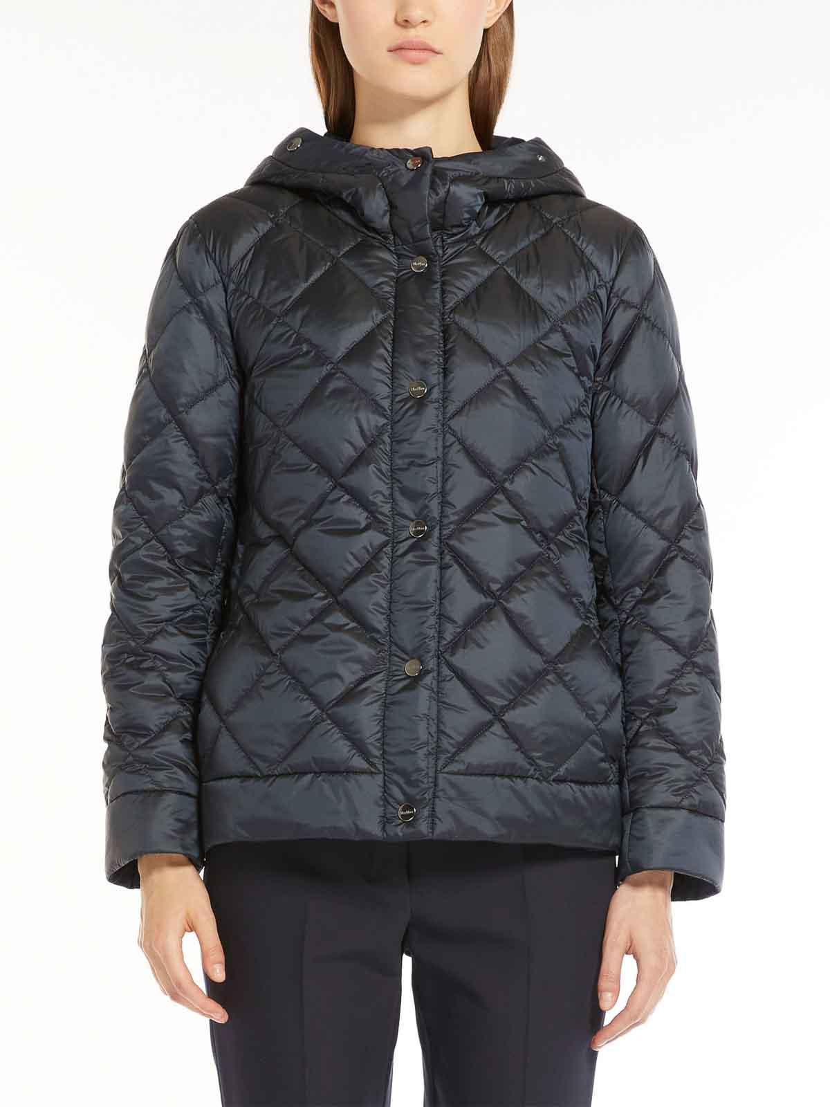 Max mara reversible top down jacket with hood