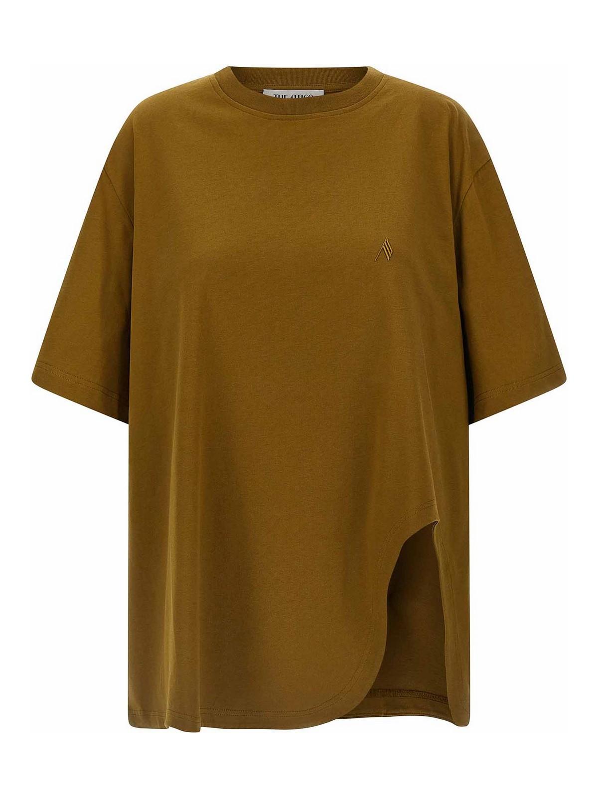 Tシャツ・カットソー THE ATTICO Logo embroidery t-shirt The Attico T-shirts for Women | Online Sale up to 39% off | Lyst
