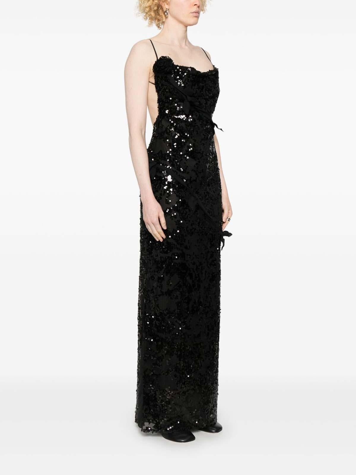 Coperni Sequins Embellished Long Dress in Black | Lyst Coperni Sequins Embellished Long Dress in Black | Lyst