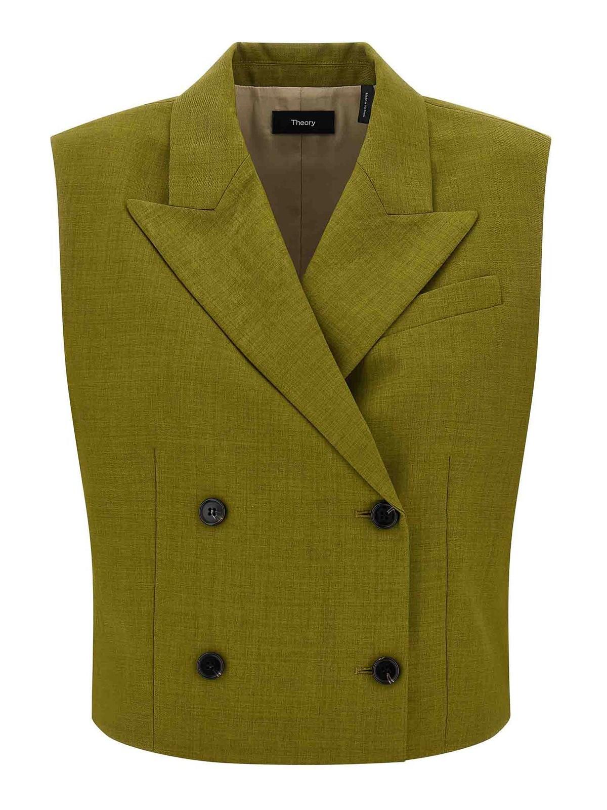 美品 セオリー 2025AW Double Breasted Vest Theory Sleeveless Jackets for Women | Lyst