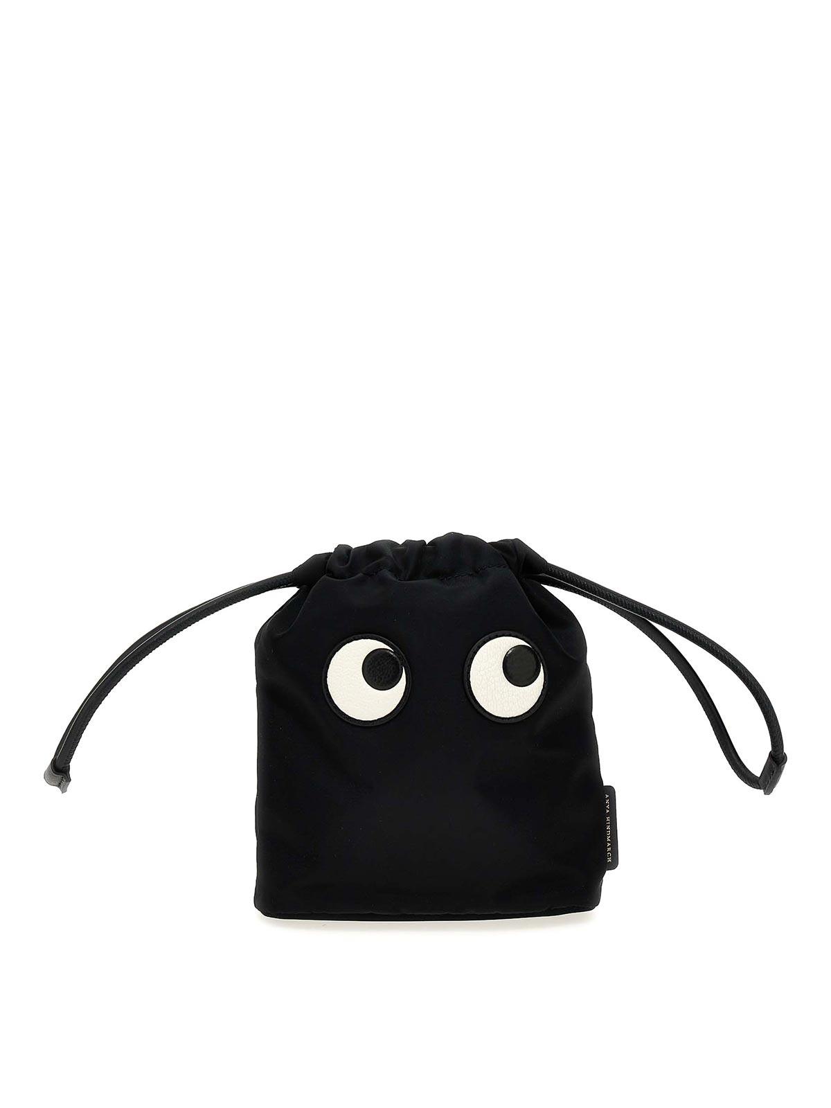 ANYA HINDMARCH I Am a Plastic Bag leather-trimmed printed recycled  coated-canvas pouch | NET-A-PORTER