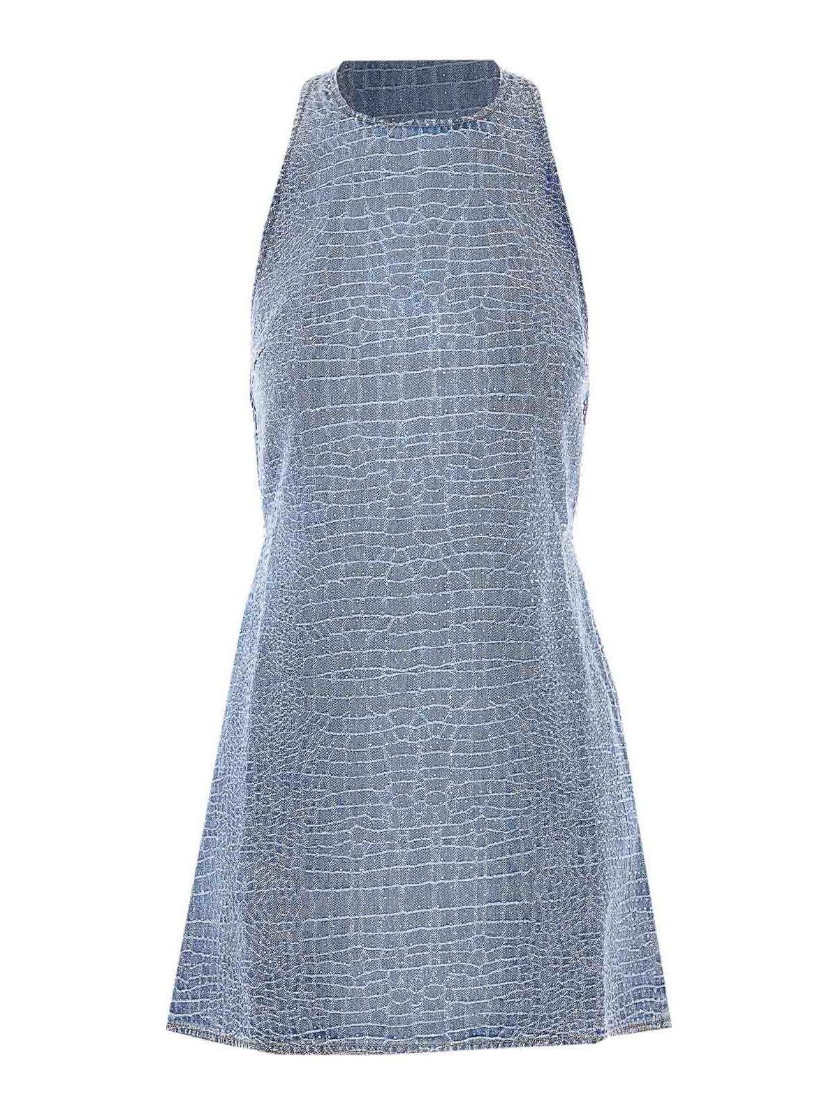 sachin and babi light blue dress Brittany Denim Halter Mini Dress
