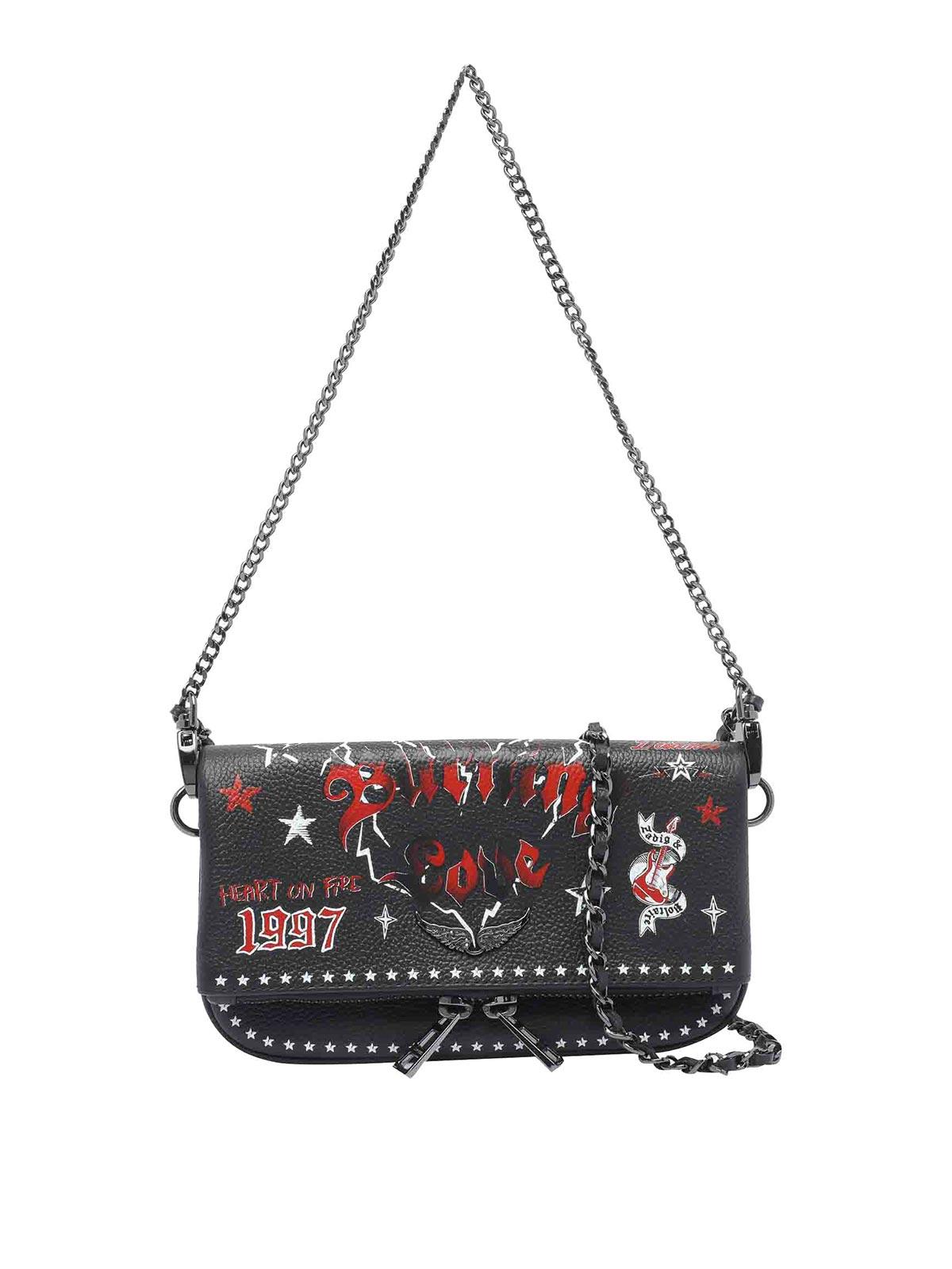 Zadig & Voltaire Nano Rock Punk Crossbody Bag in White | Lyst