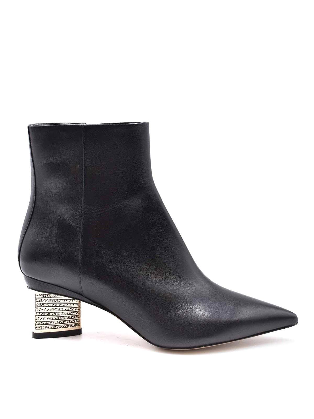 ショートブーツ・ブーティ Nicholas Kirkwood FW21 55JJ CRYSTAL BOOTS (905A84NLM2_N90) Nicholas Kirkwood | Boots