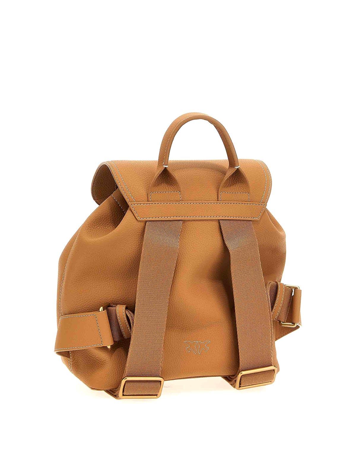 Pinko Carrie Backpack in Natural | Lyst