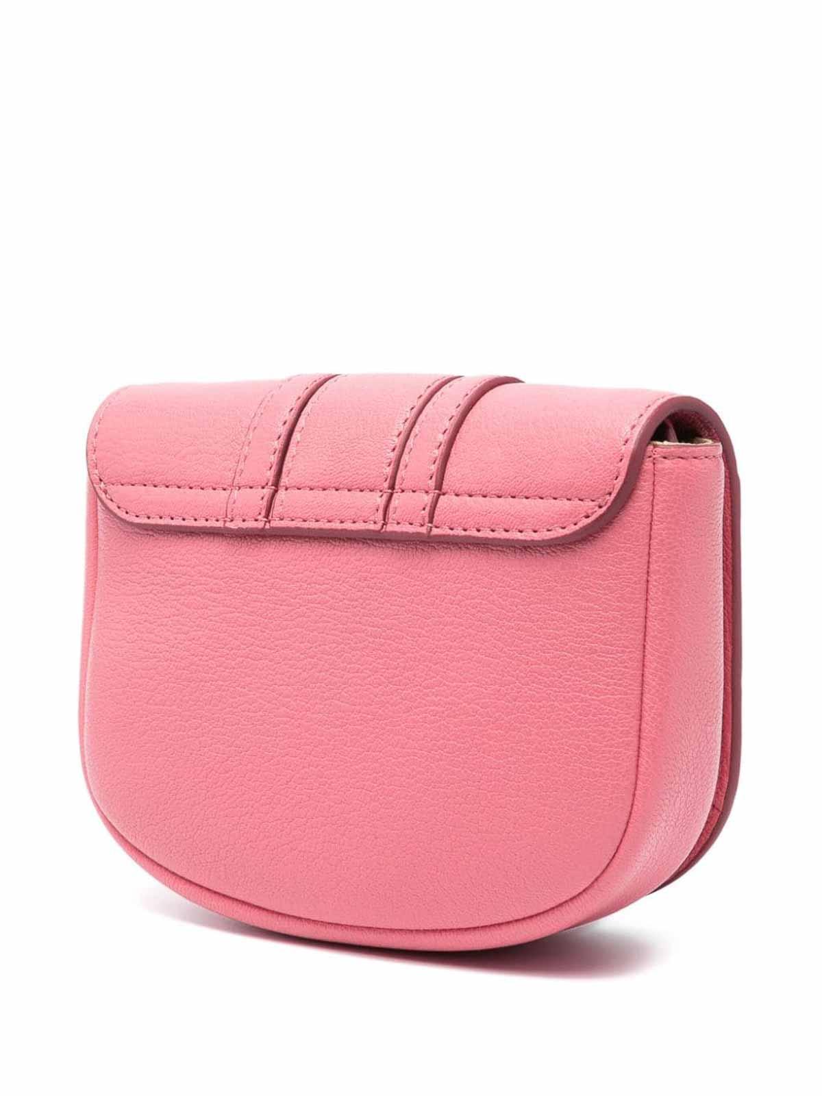 See By Chloé Hana Mini Leather Crossbody Bag in Pink | Lyst