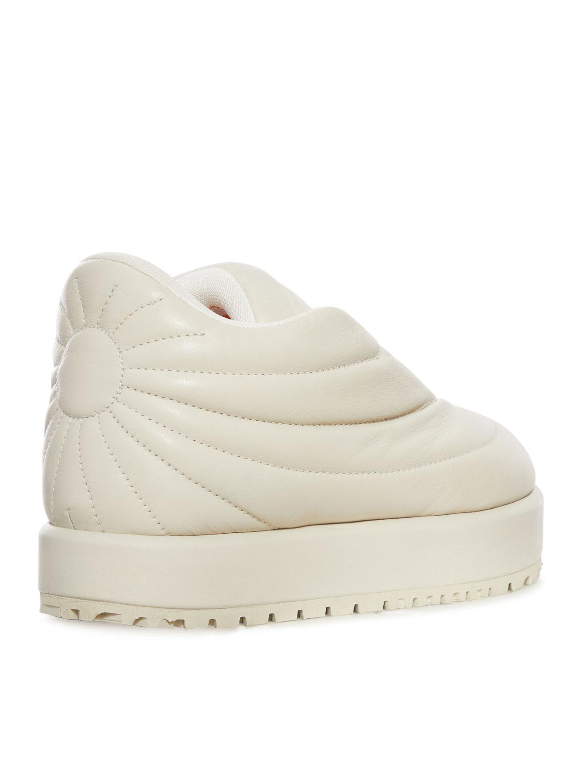 Opium - Pluto lunar white sneakers boots Men's All White Designer