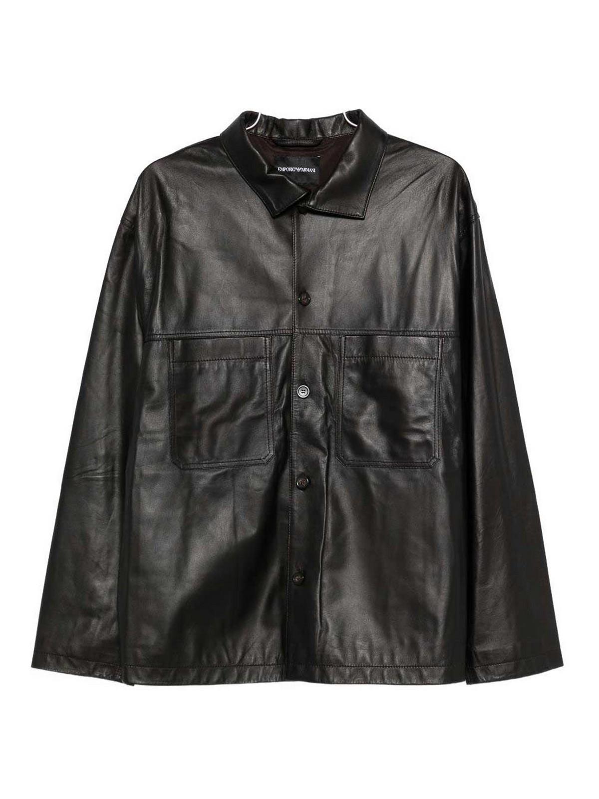ARMANI EXCHANGE Leather jackets for Men | Online Sale up to 45