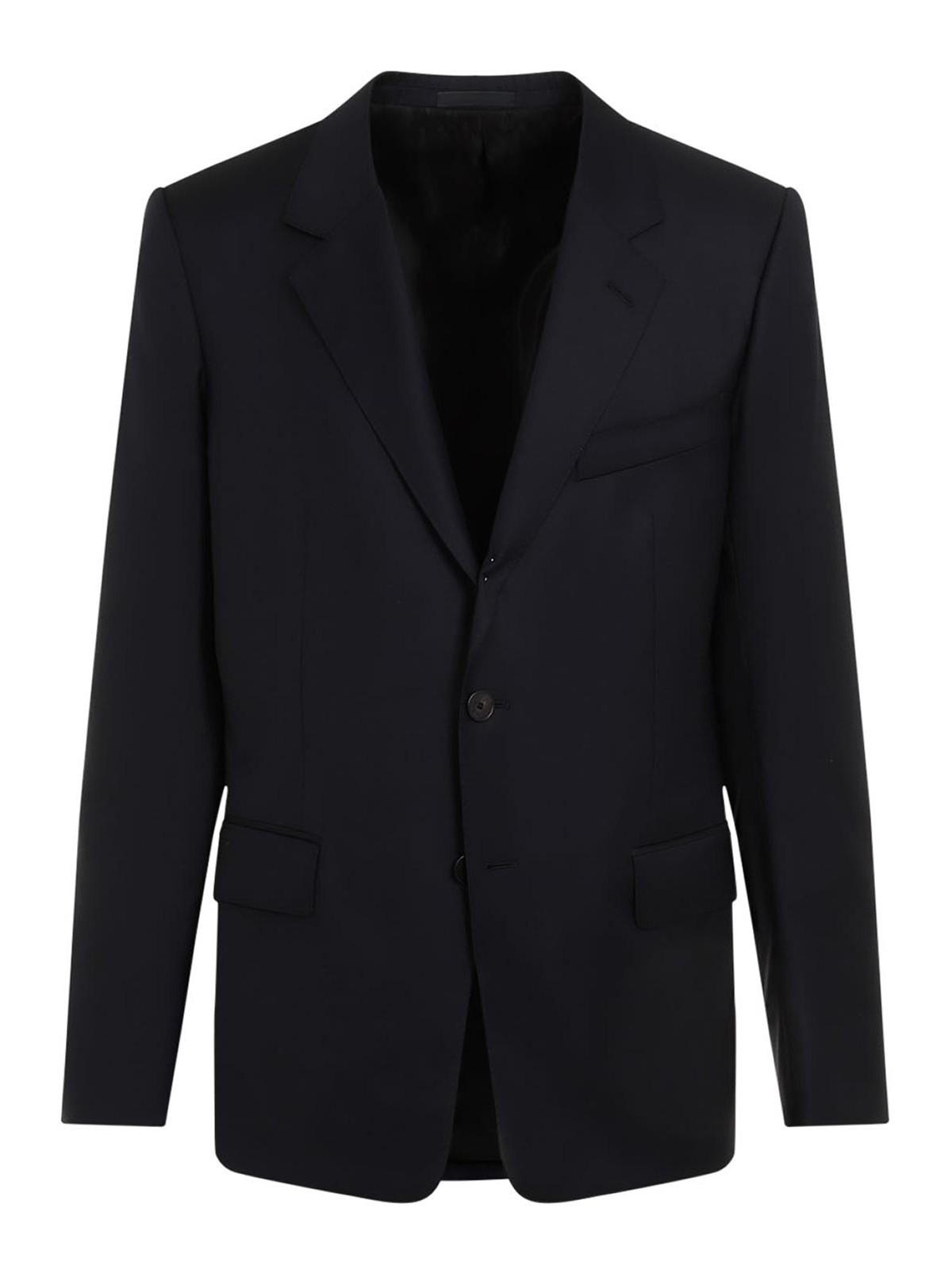 VIP【関税送料無料】希少 LANVIN BLACK WOOL BLAZER Double-breasted wool blazer in black - Lanvin | Mytheresa