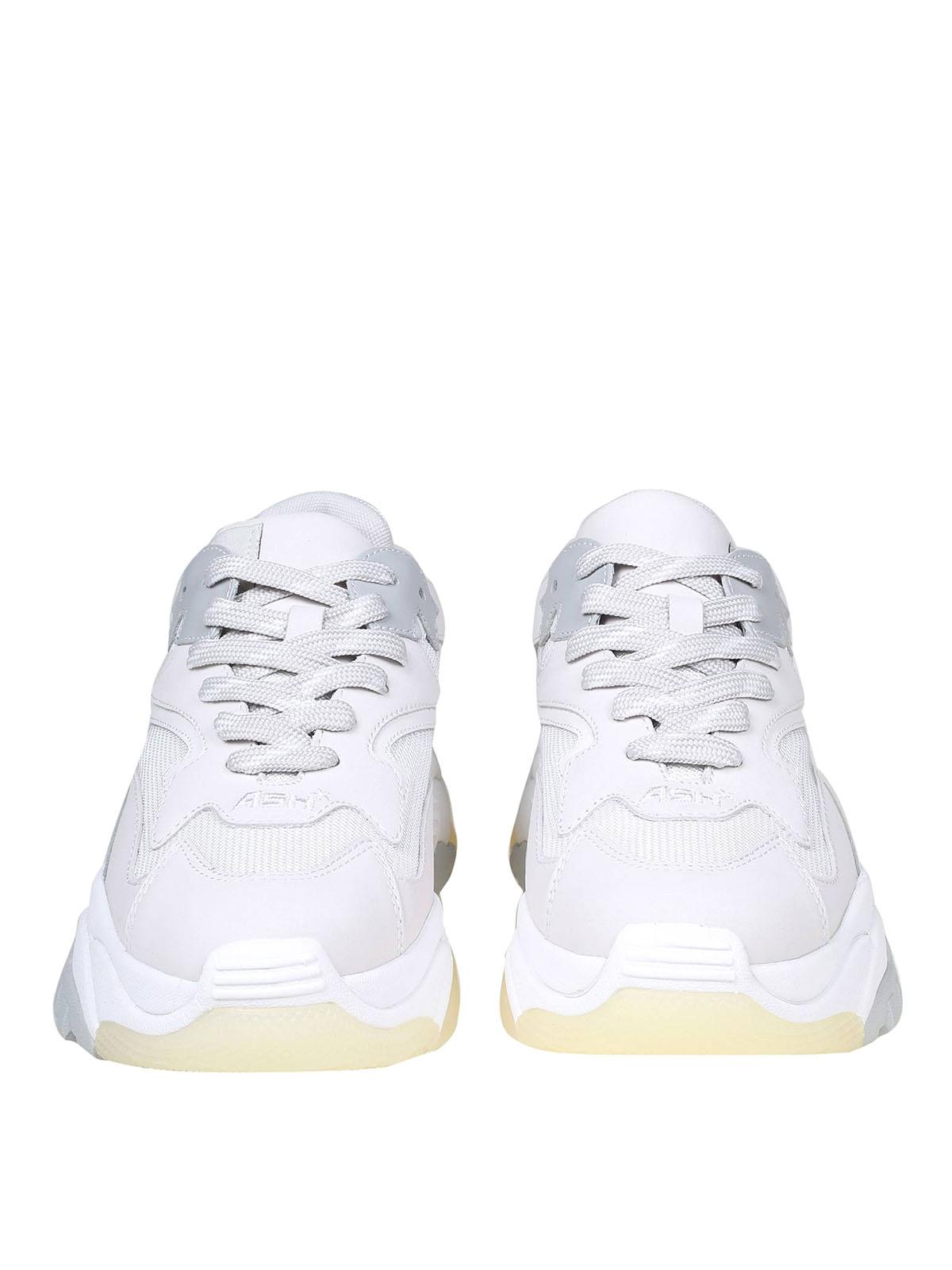 Ash Addict Sneakers In Leather And Fabric in White Lyst UK