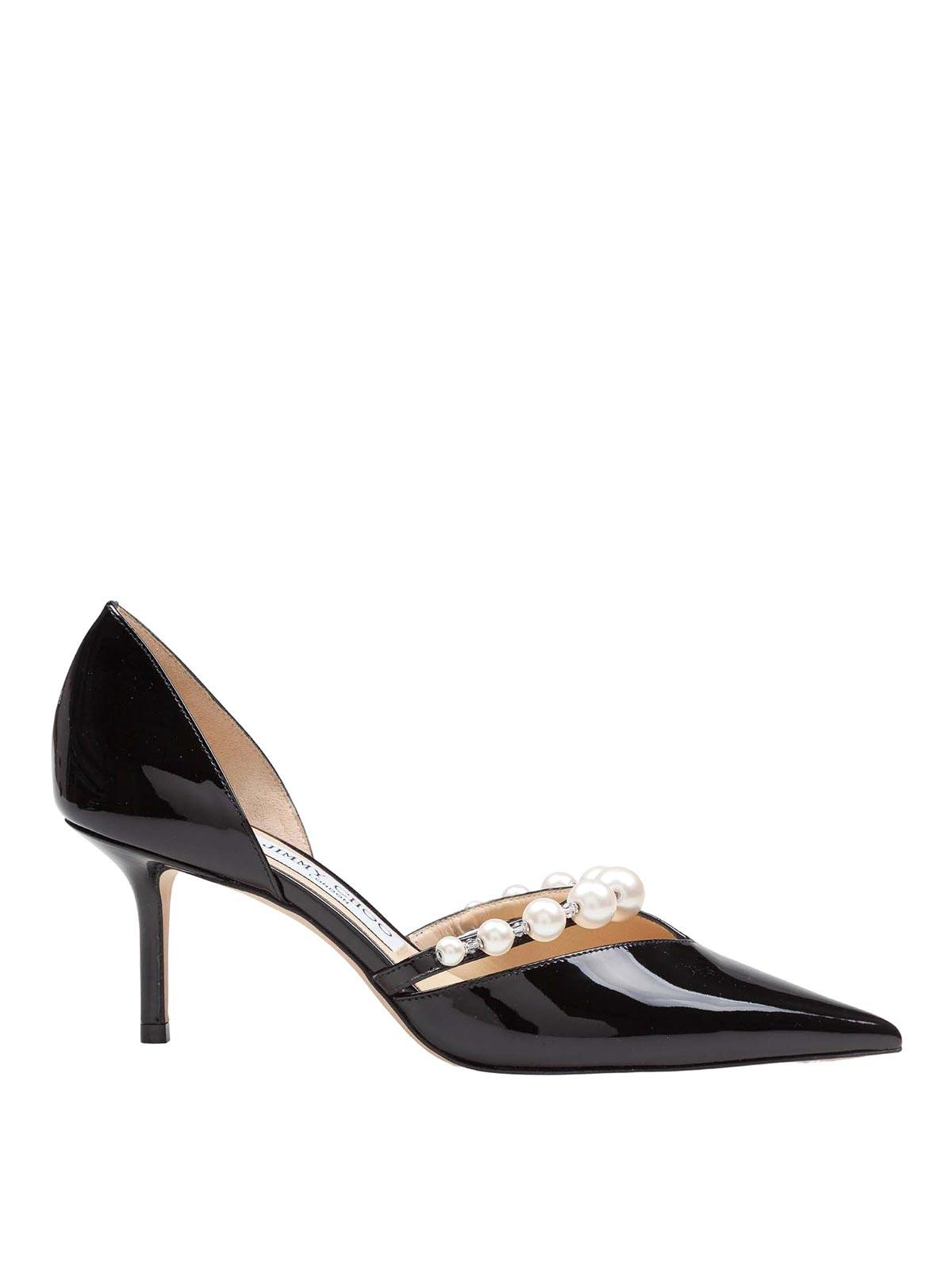 JIMMY CHOO アイボリー/ブラック ハイヒール shinfulife-otherlife_jcman