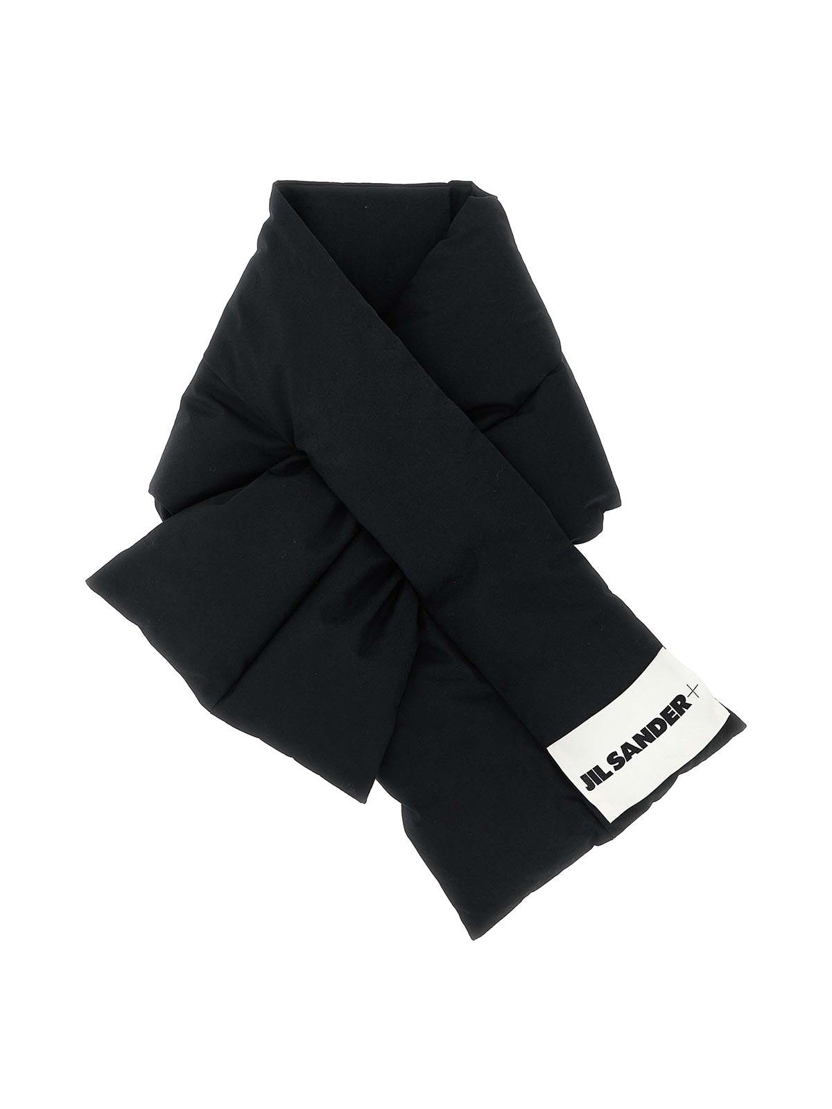 小物 JIL SANDER DOWN SCARF 01 DUNE Jil Sander Down Scarf 01 Scarf in Black | Lyst UK