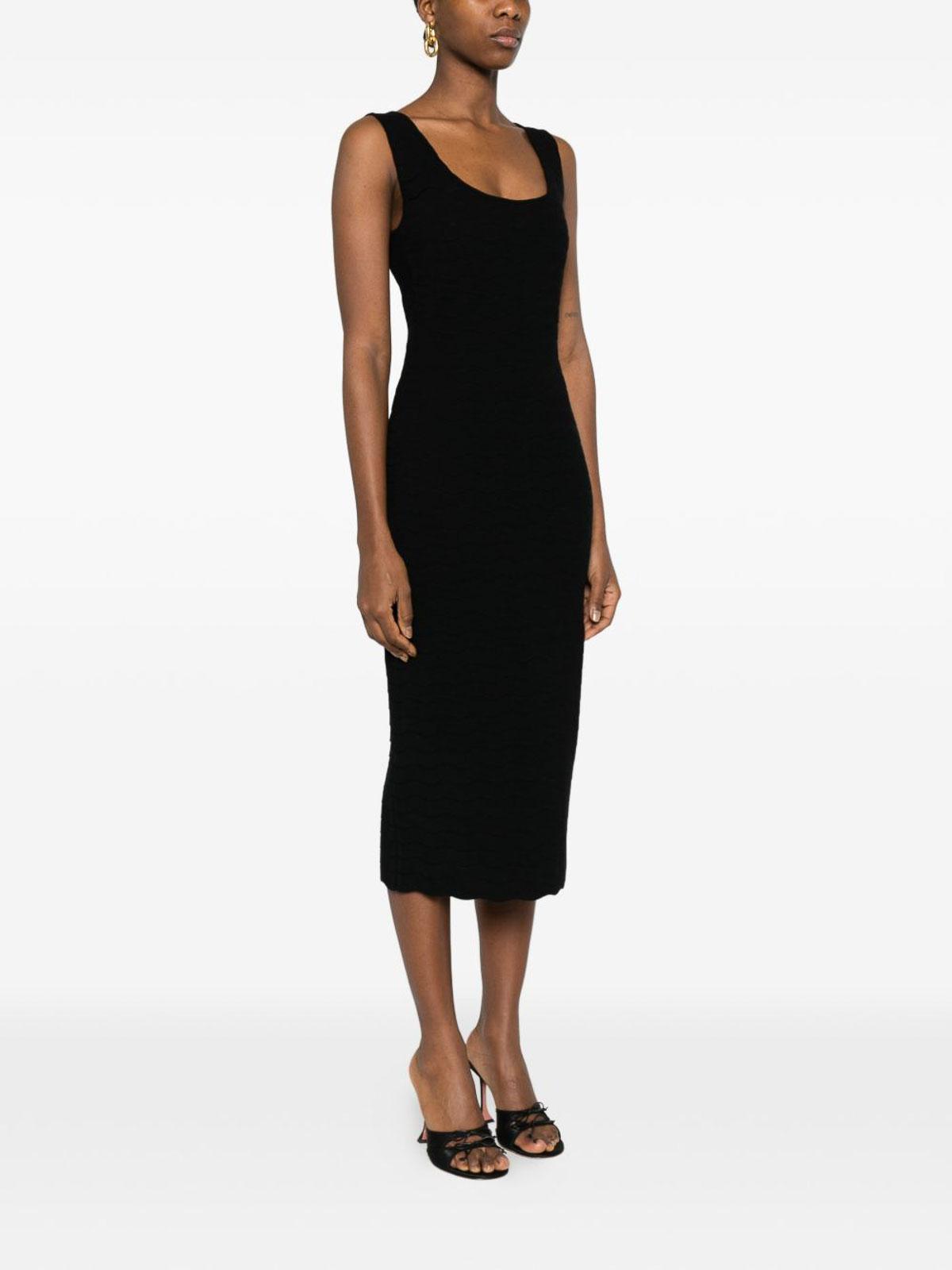 a line black dress formal Black A-Line Prom Dress with Beaded Bodice, Satin Bottom, Slit, Pocket