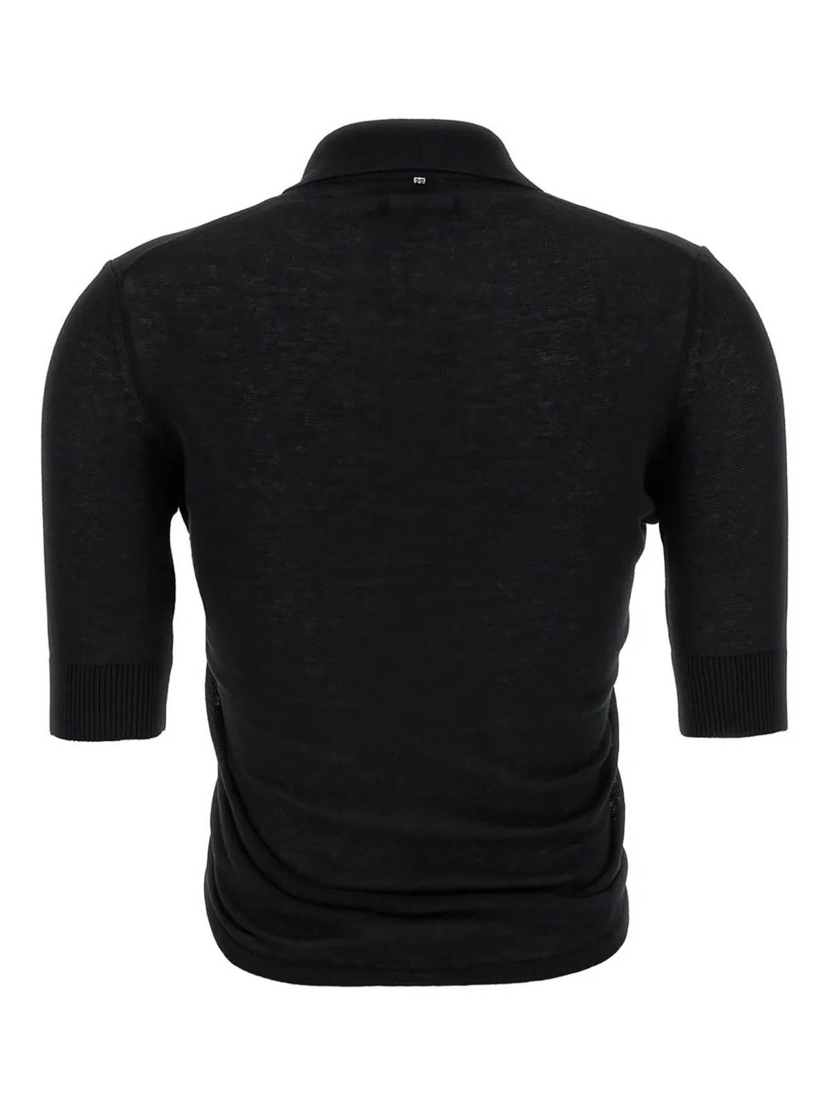 Sportmax Shaker Polo Shirt in Blue | Lyst