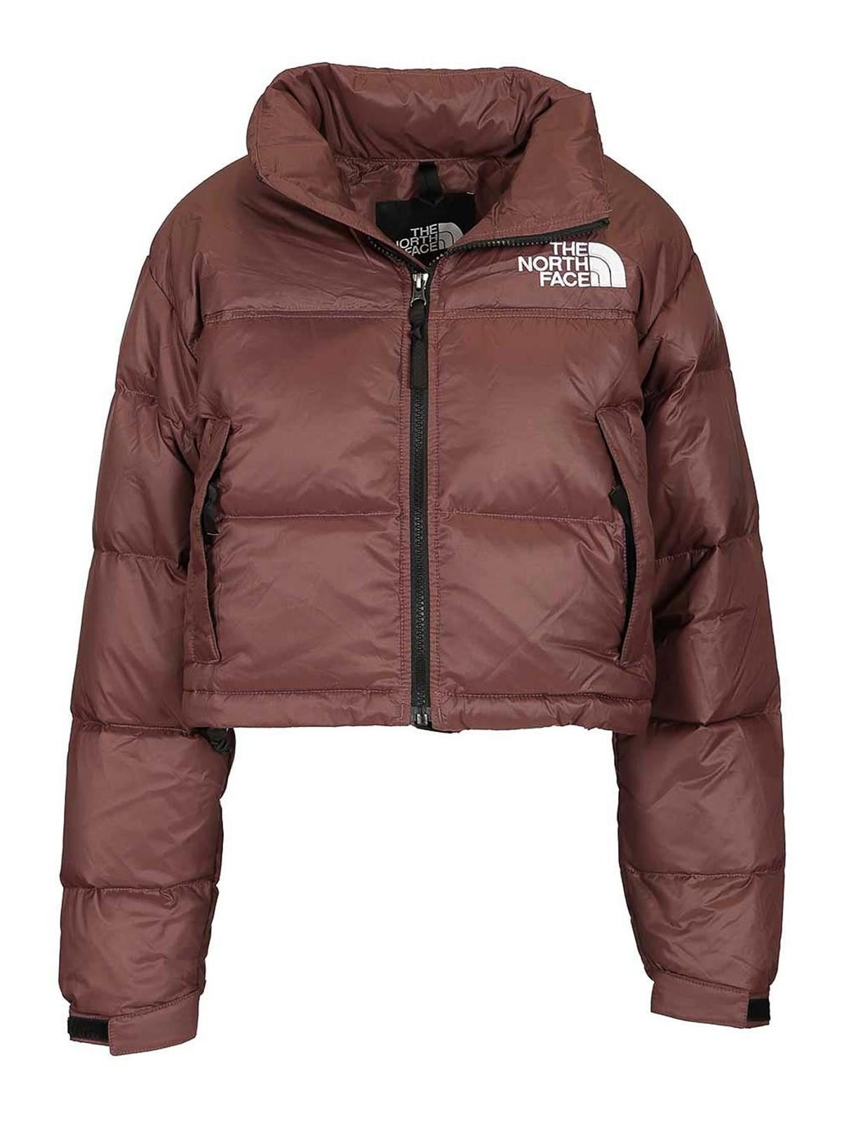 Designer Brown The North Face Nuptse Jackets for Women - Up to 17 