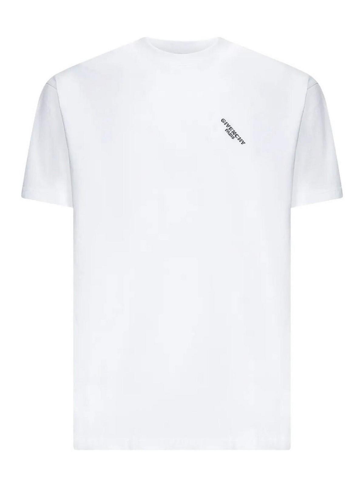 Tシャツ・カットソー GIVENCHY WHITE AND GREY COTTON T-SHIRT Givenchy Grey & Blue Chito Edition Oversized T-Shirt Givenchy
