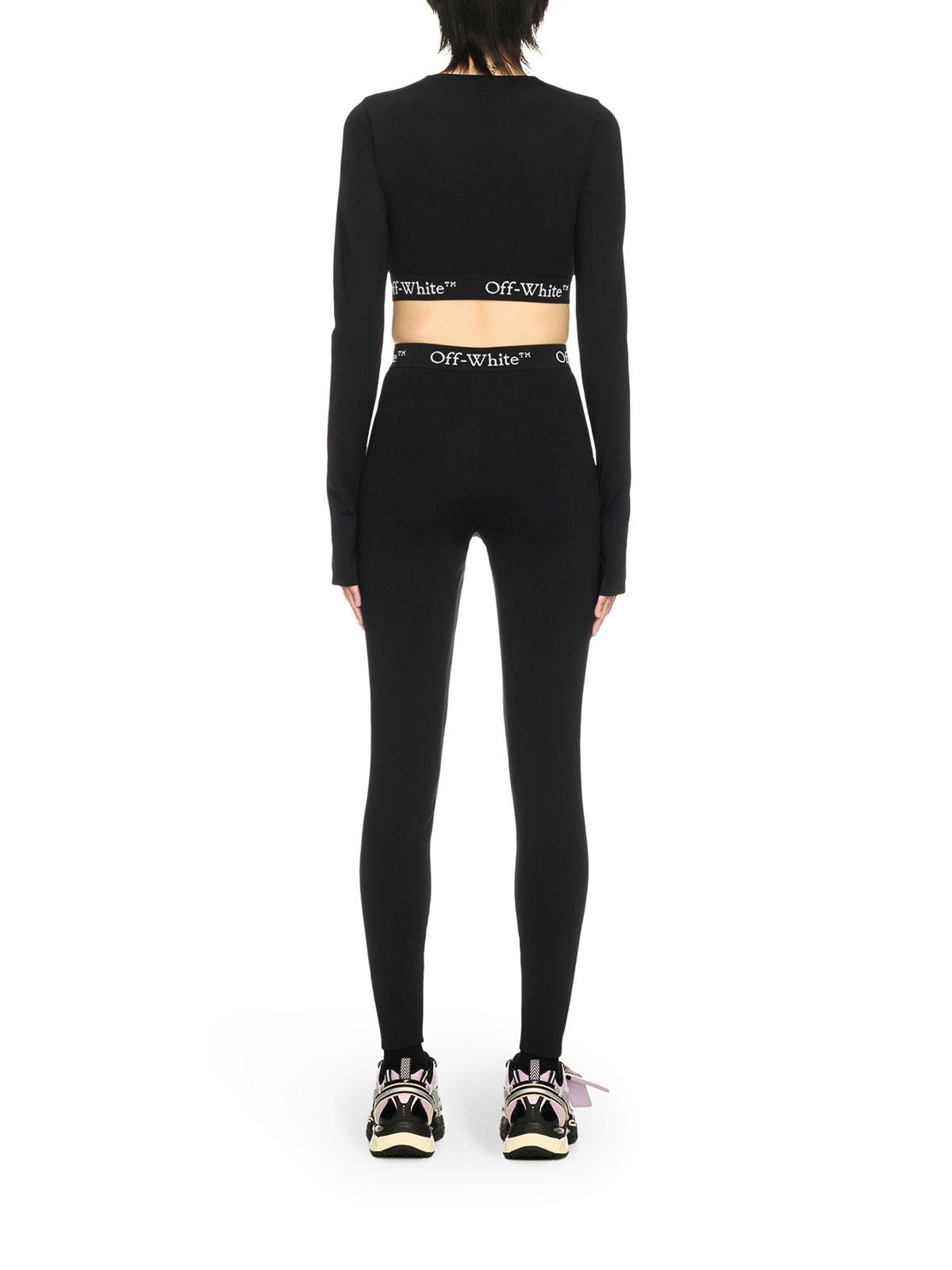 パンツ OFF WHITE Nylon leggings BLACK - WHITE Off-White c/o Virgil Abloh Leggings for Women | Online Sale