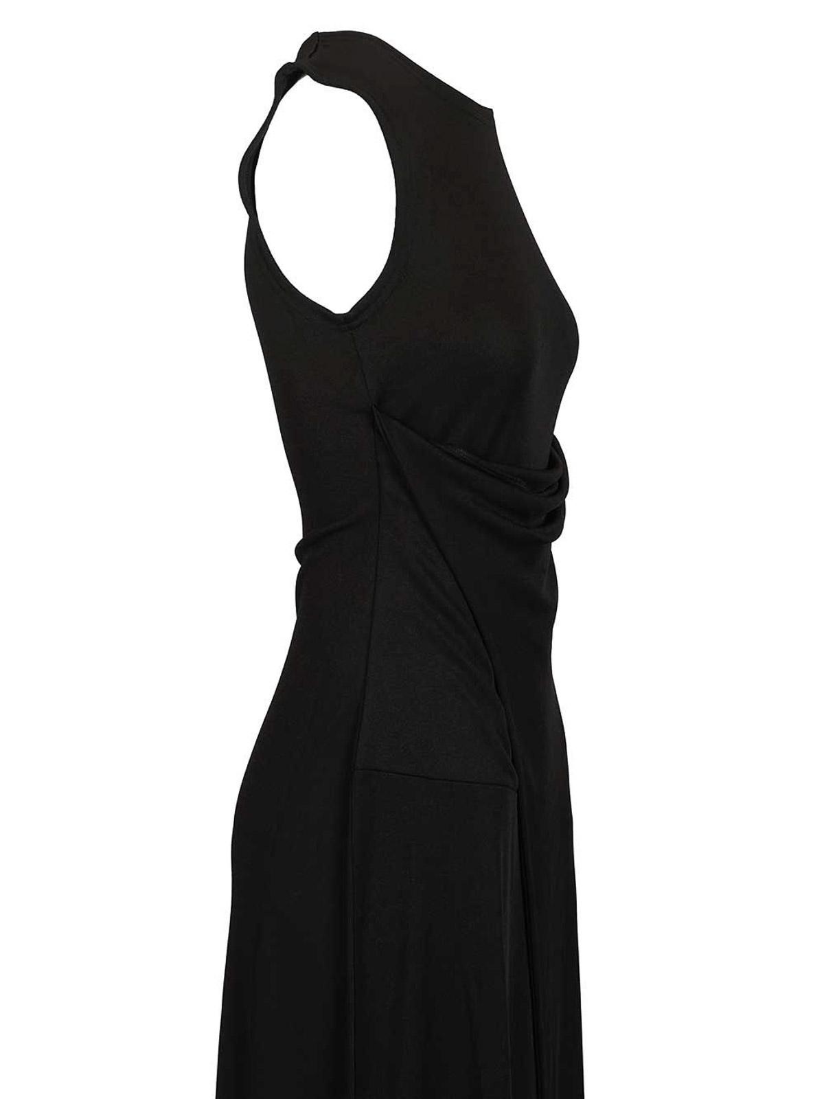 black a line wedding guest dress Halter A-Line Lace Up Black Sleeveless Wedding Guest Dress, Black / XL