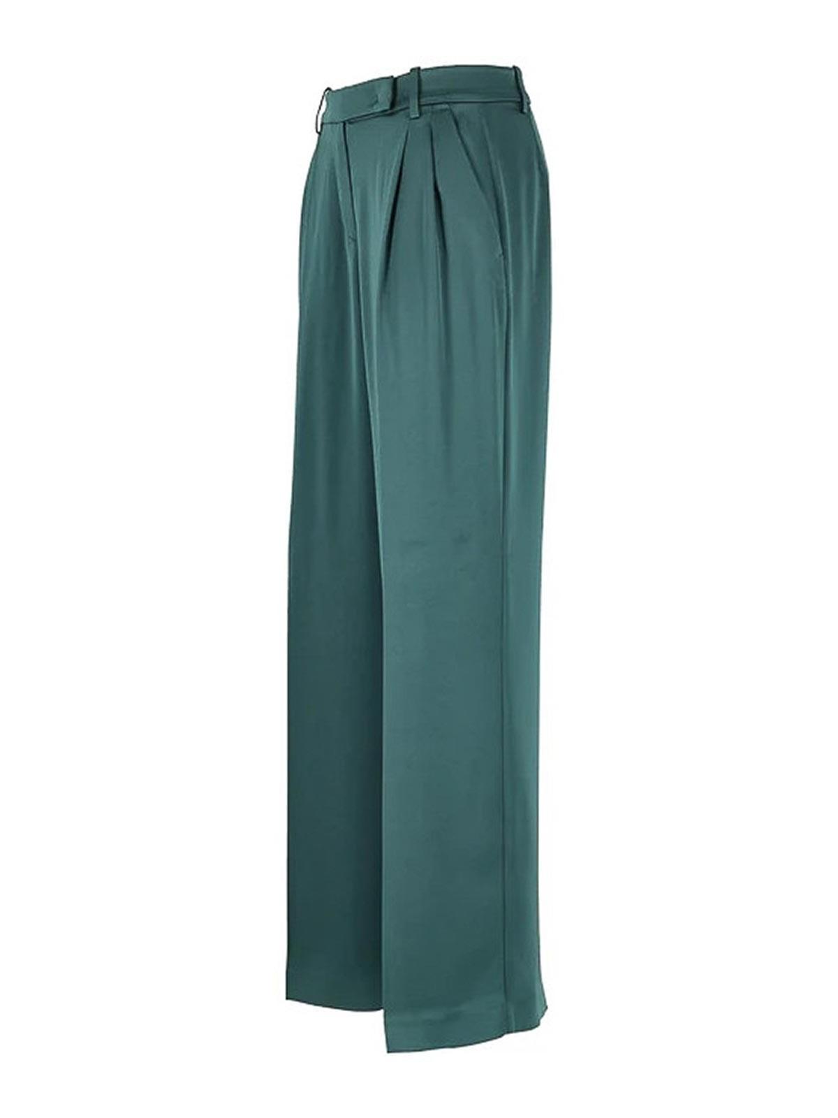 Green Pinko Pants for Women | Lyst