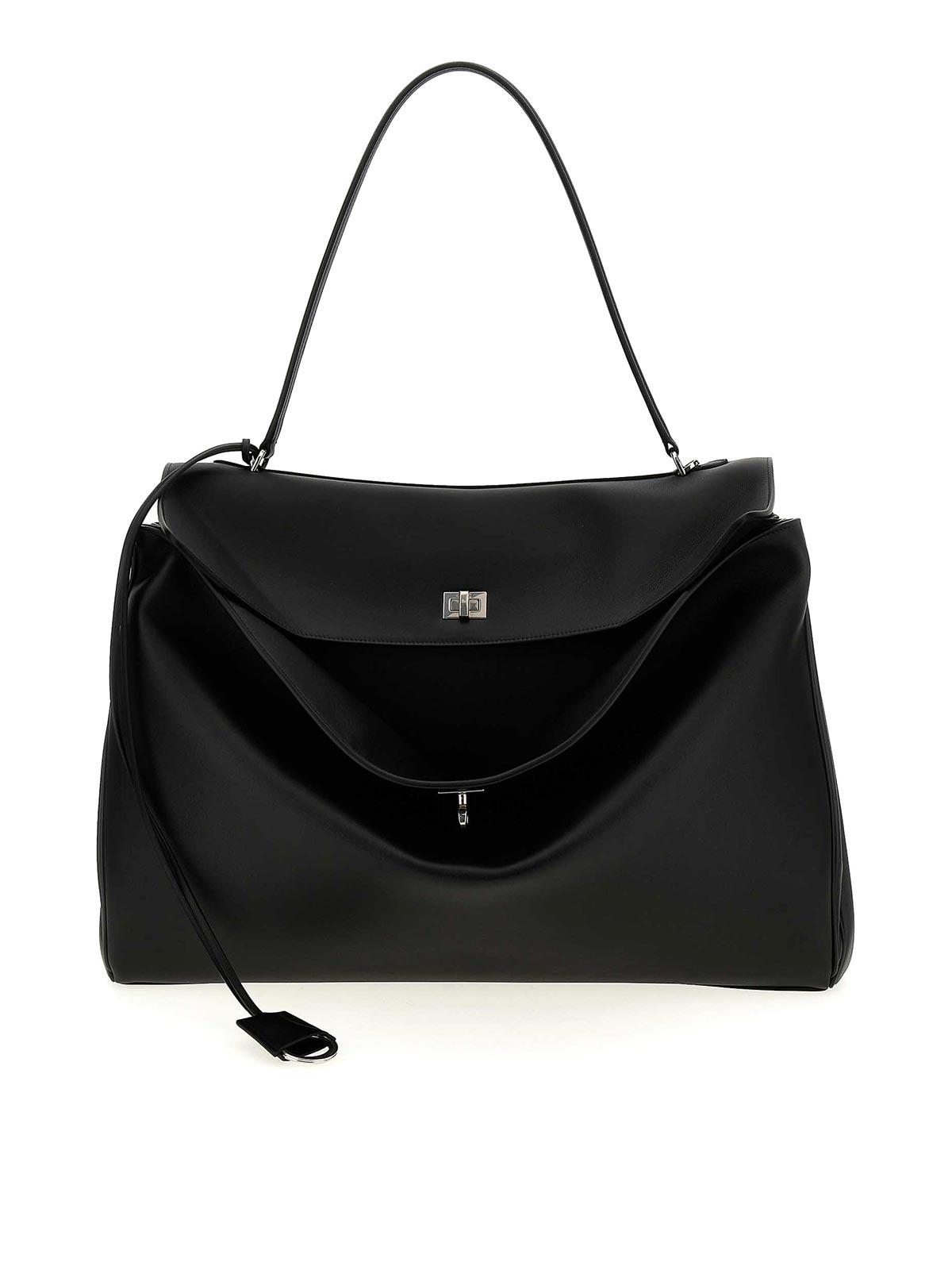 ショルダーバッグ・ポシェット BALENCIAGA Women Shoulder Bags 8117812ABIV Q BALEN 1060 Blac Balenciaga Medium black leather shoulder bag Modu | TheDoubleF