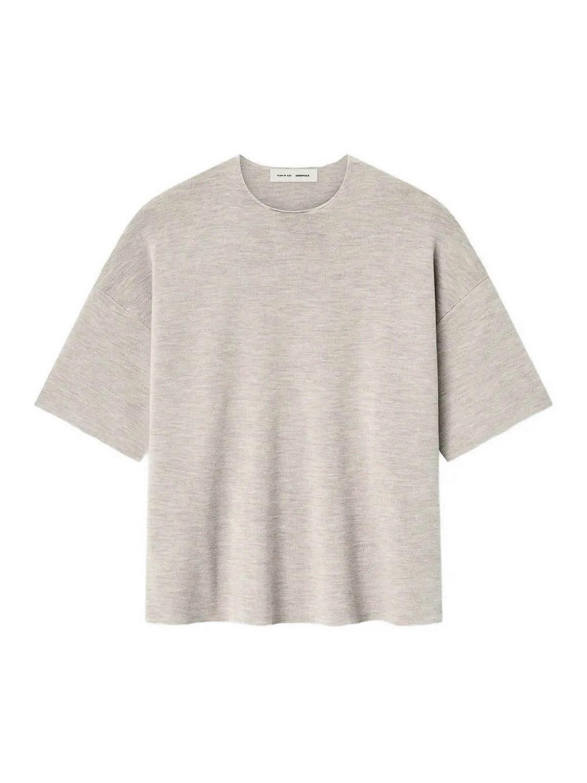 Fear Of God Merino Short Sleeve T-Shirt in White for Men | Lyst