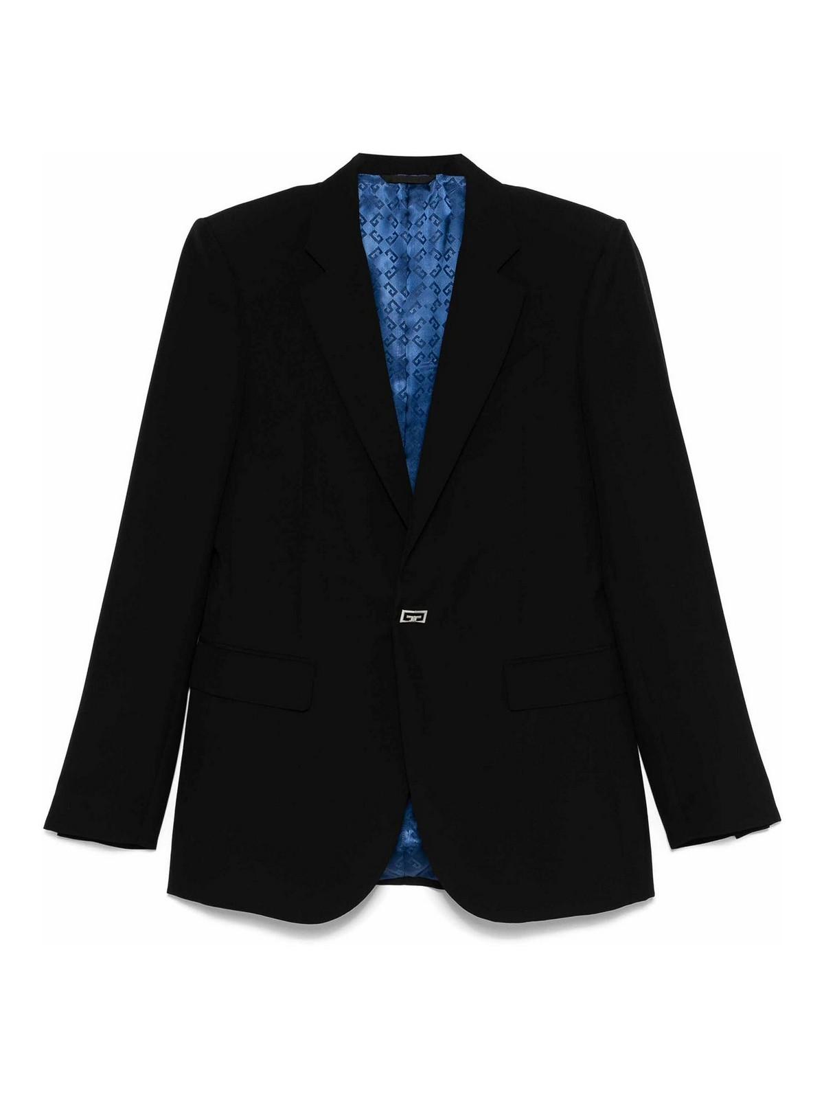 【関税＆送料込み】Givenchy Single Breasted Jacket Clothing Givenchy Single Breasted Jacket in Black for Men | Lyst